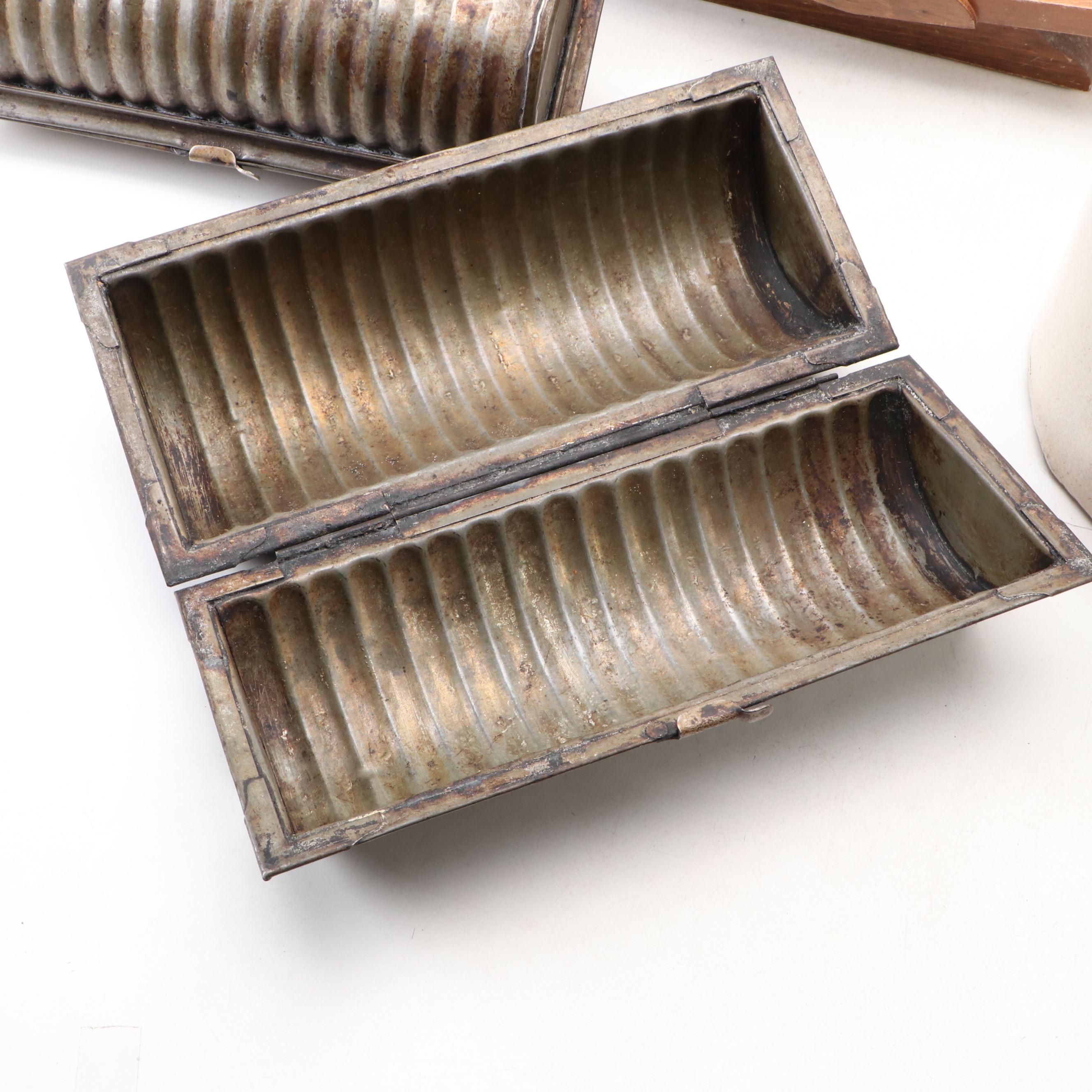 Griswold Wheat and Corn Stick Pan, Loaf Pans, Book Stand and More