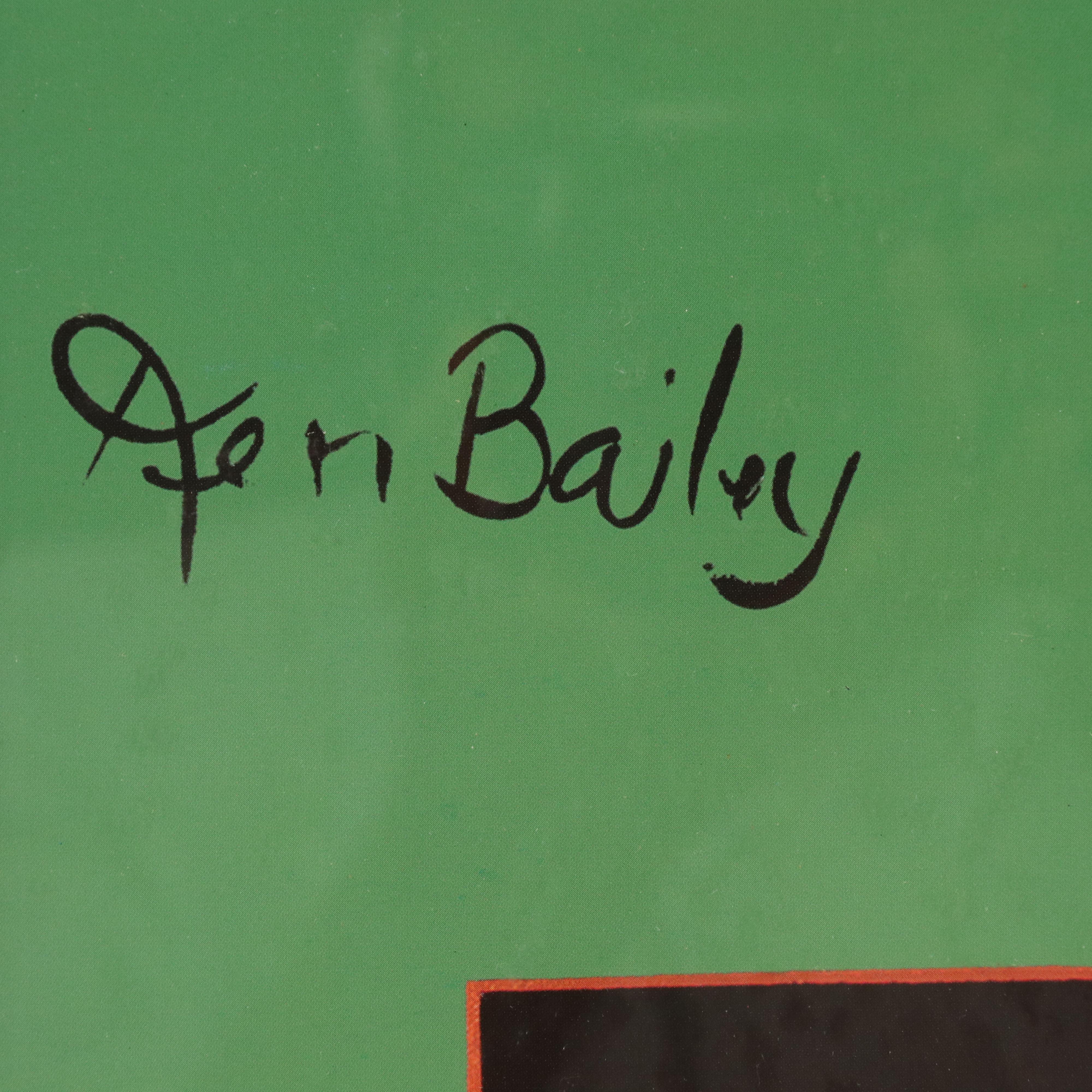 Offset Lithograph Poster After Ken Bailey "Pug Orange Juice"