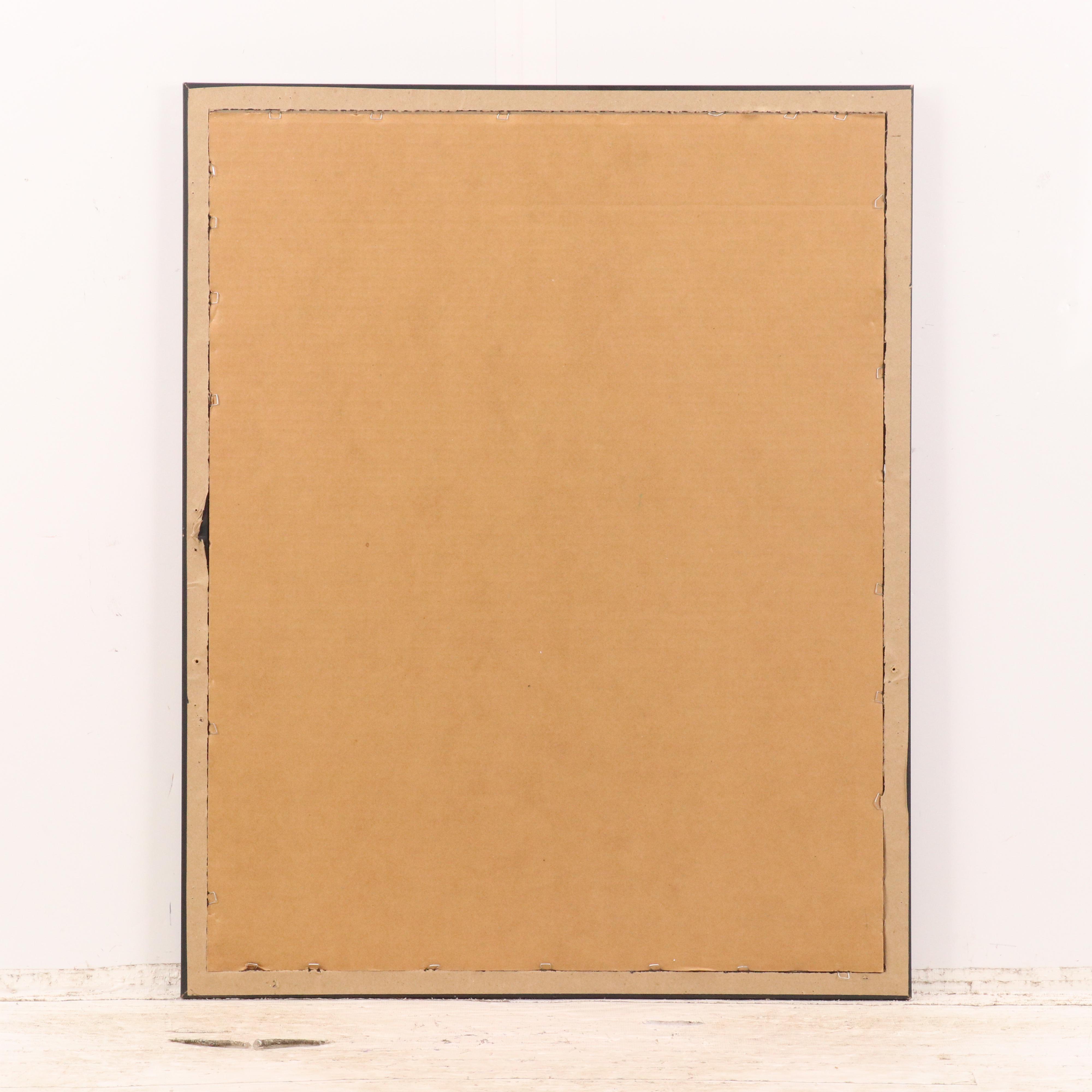 Offset Lithograph Poster After Ken Bailey "Pug Orange Juice"