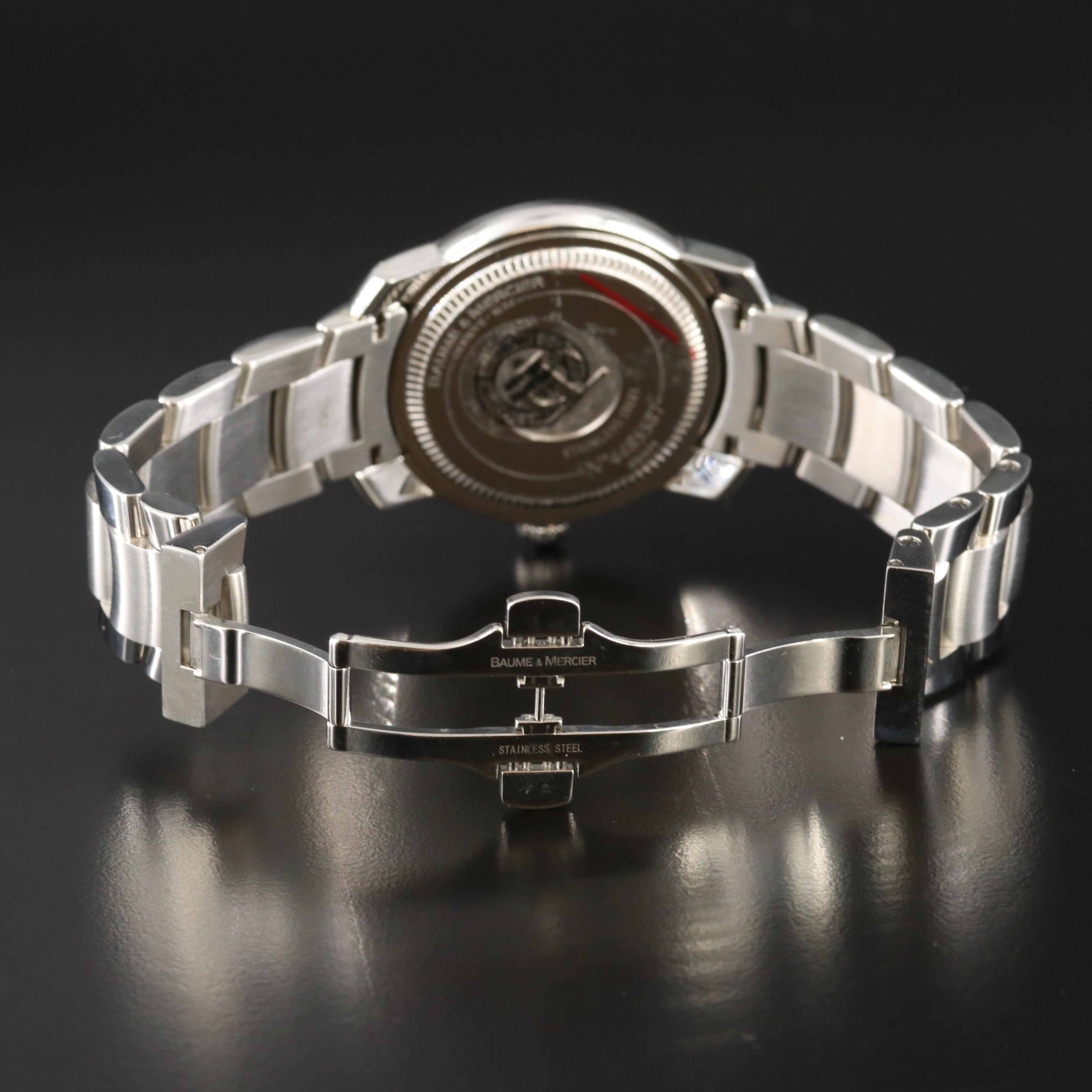 Baume & Mercier Capeland Steel Black Quartz Watch