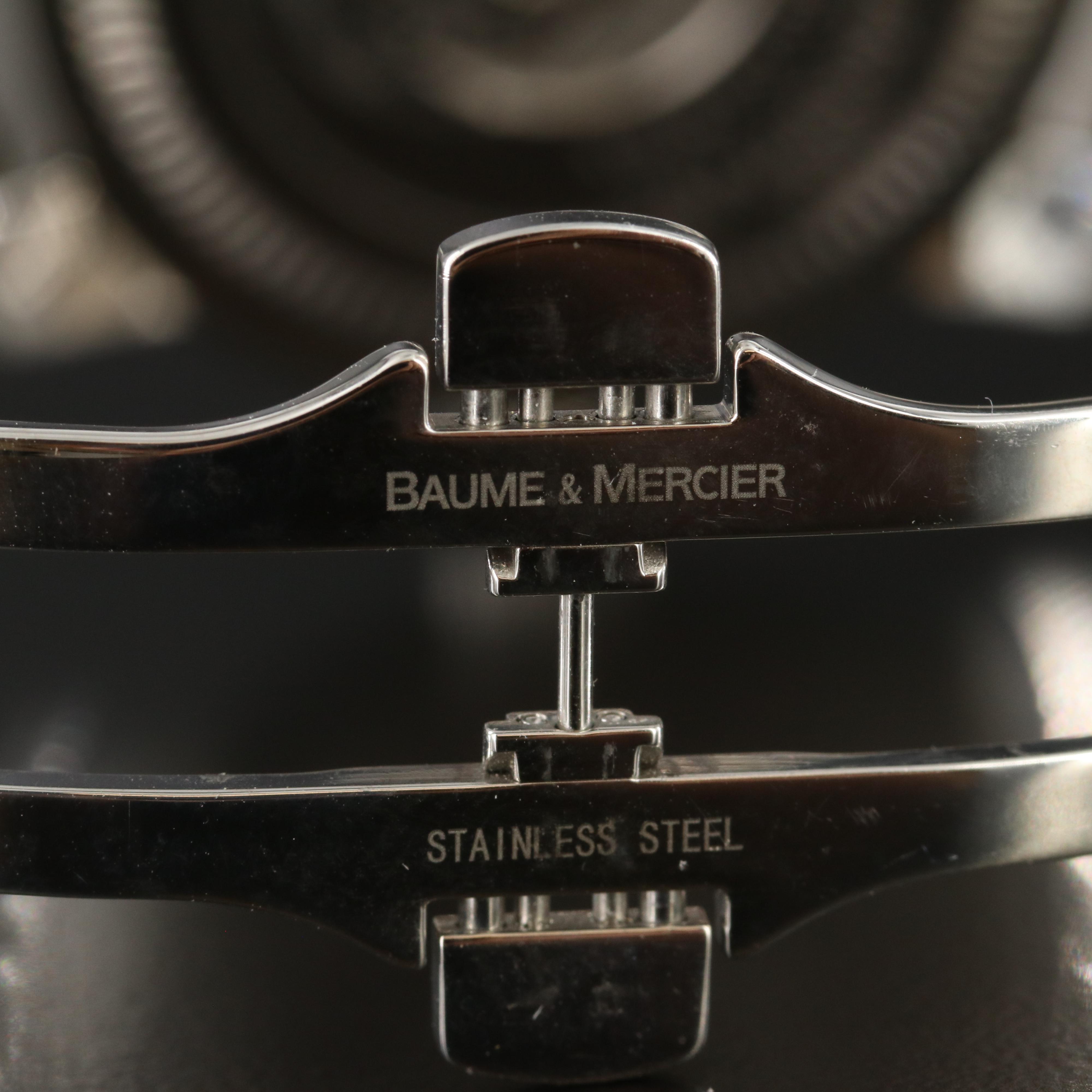 Baume & Mercier Capeland Steel Black Quartz Watch