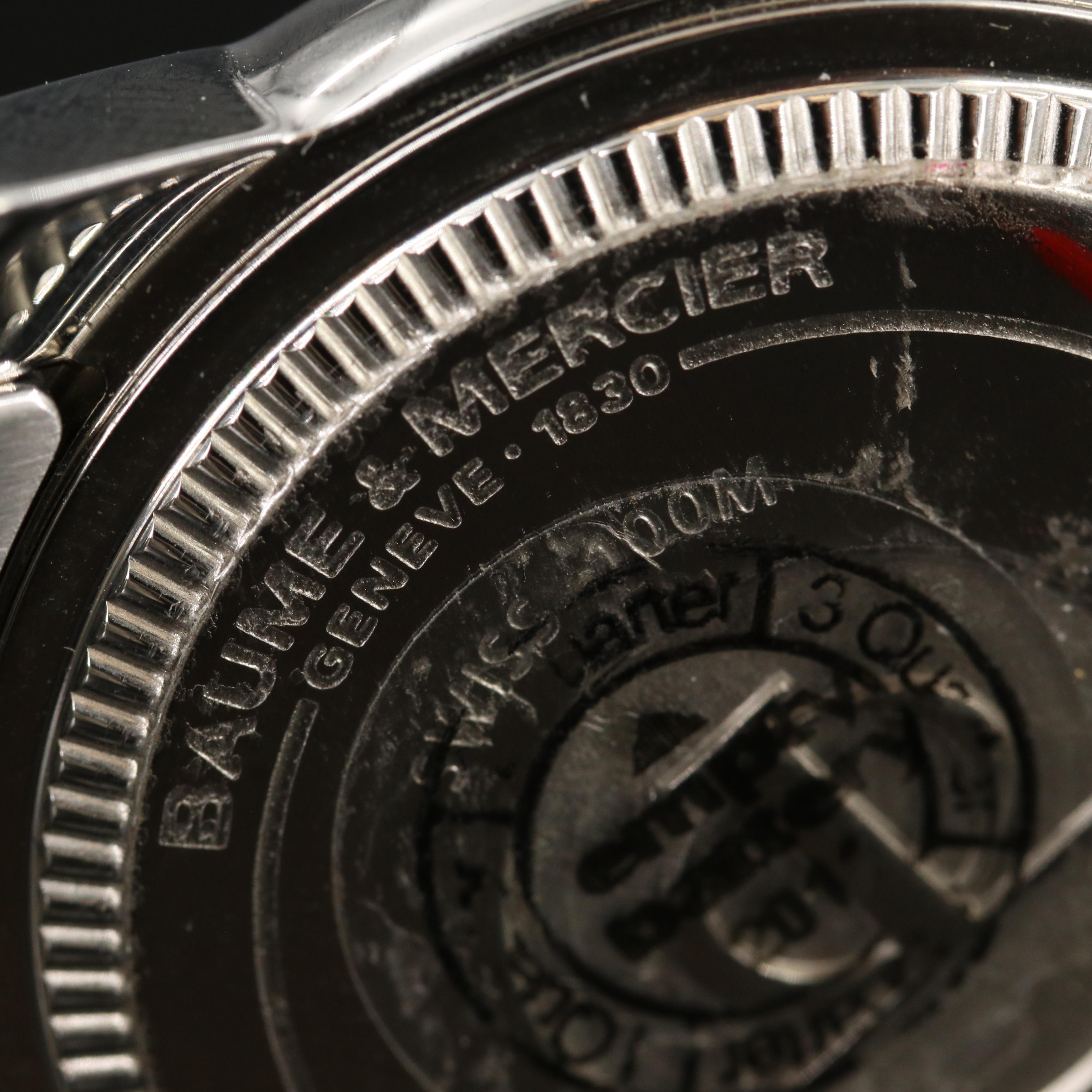 Baume & Mercier Capeland Steel Black Quartz Watch