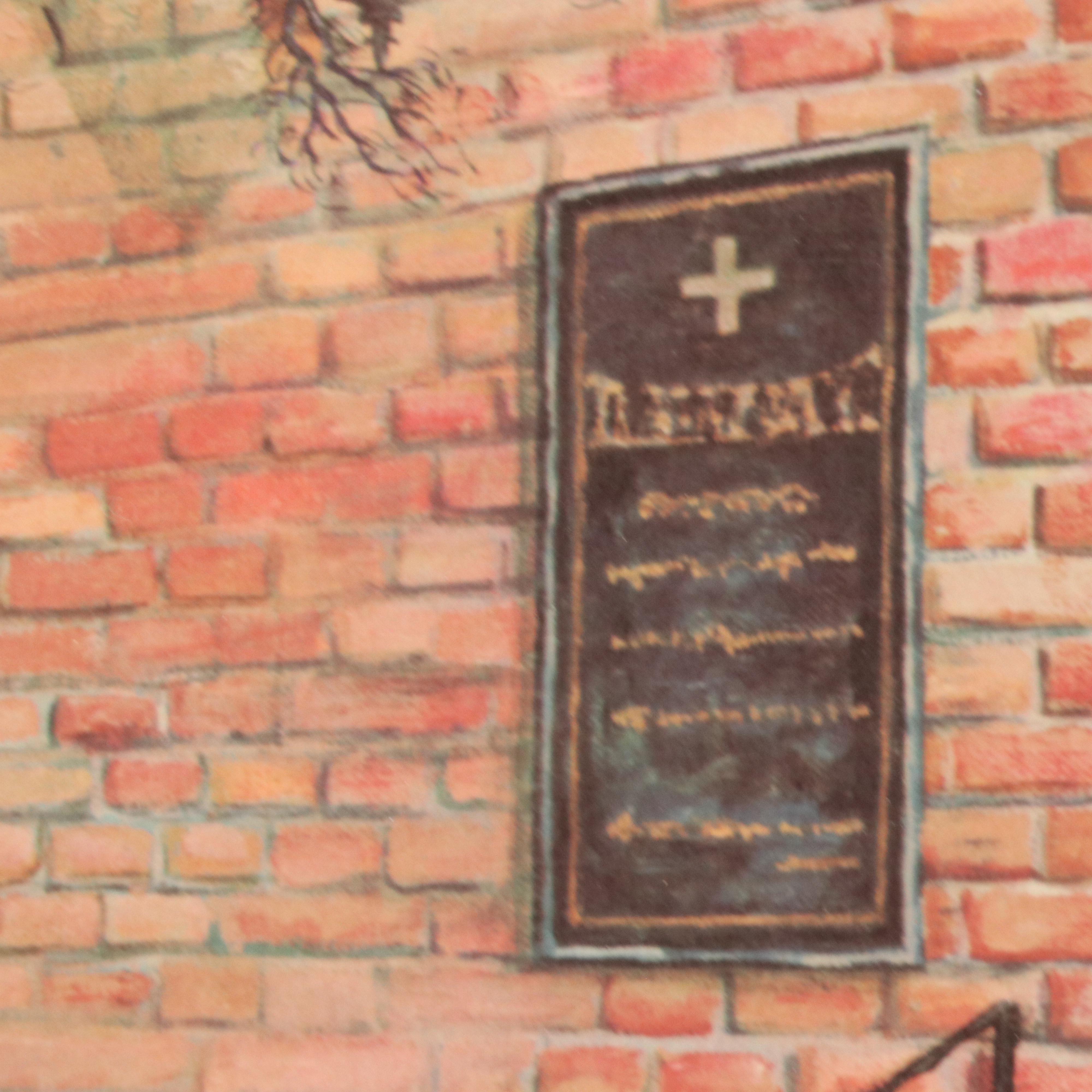 Offset Lithograph After C. G. Morehead "Trinity Church," 1968