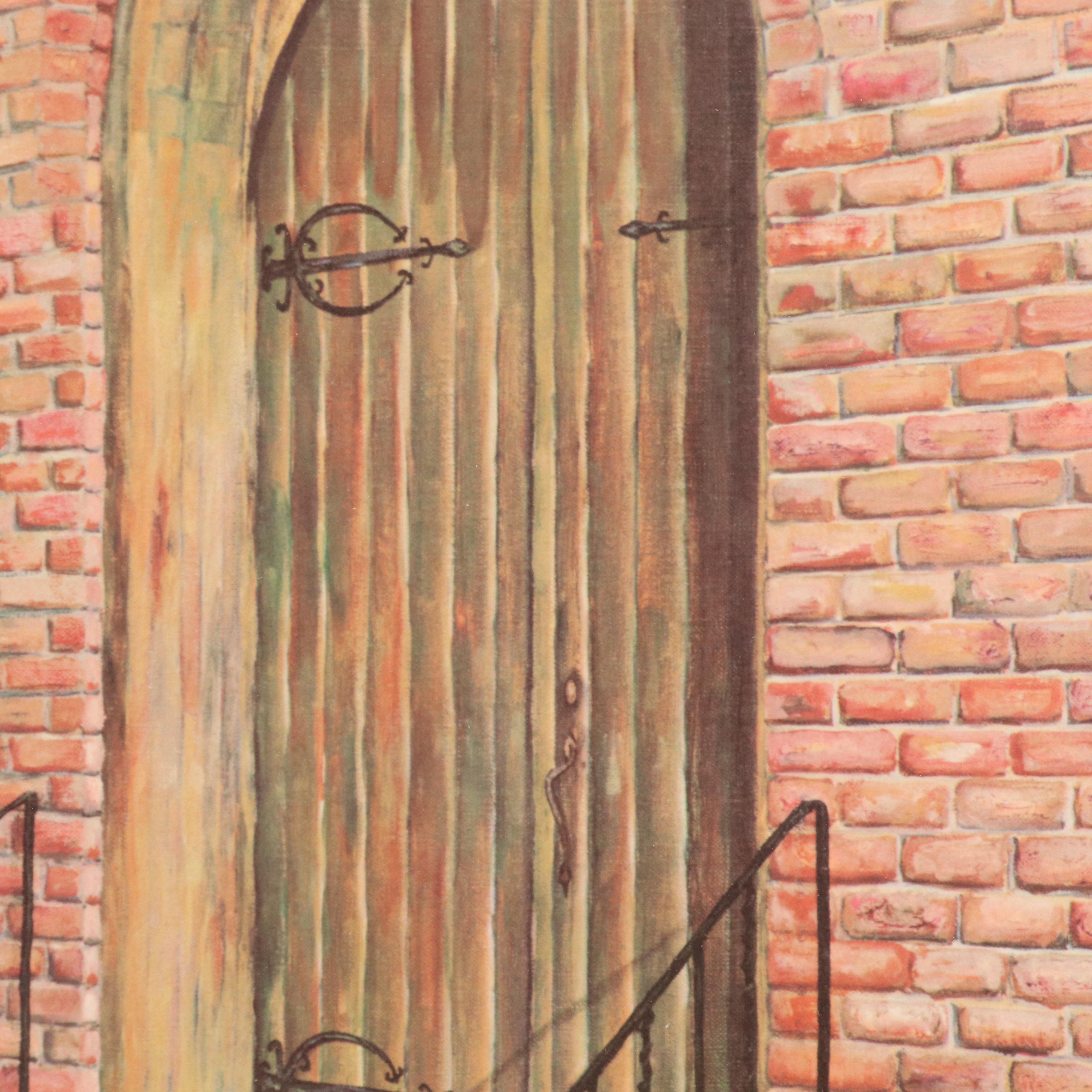 Offset Lithograph After C. G. Morehead "Trinity Church," 1968