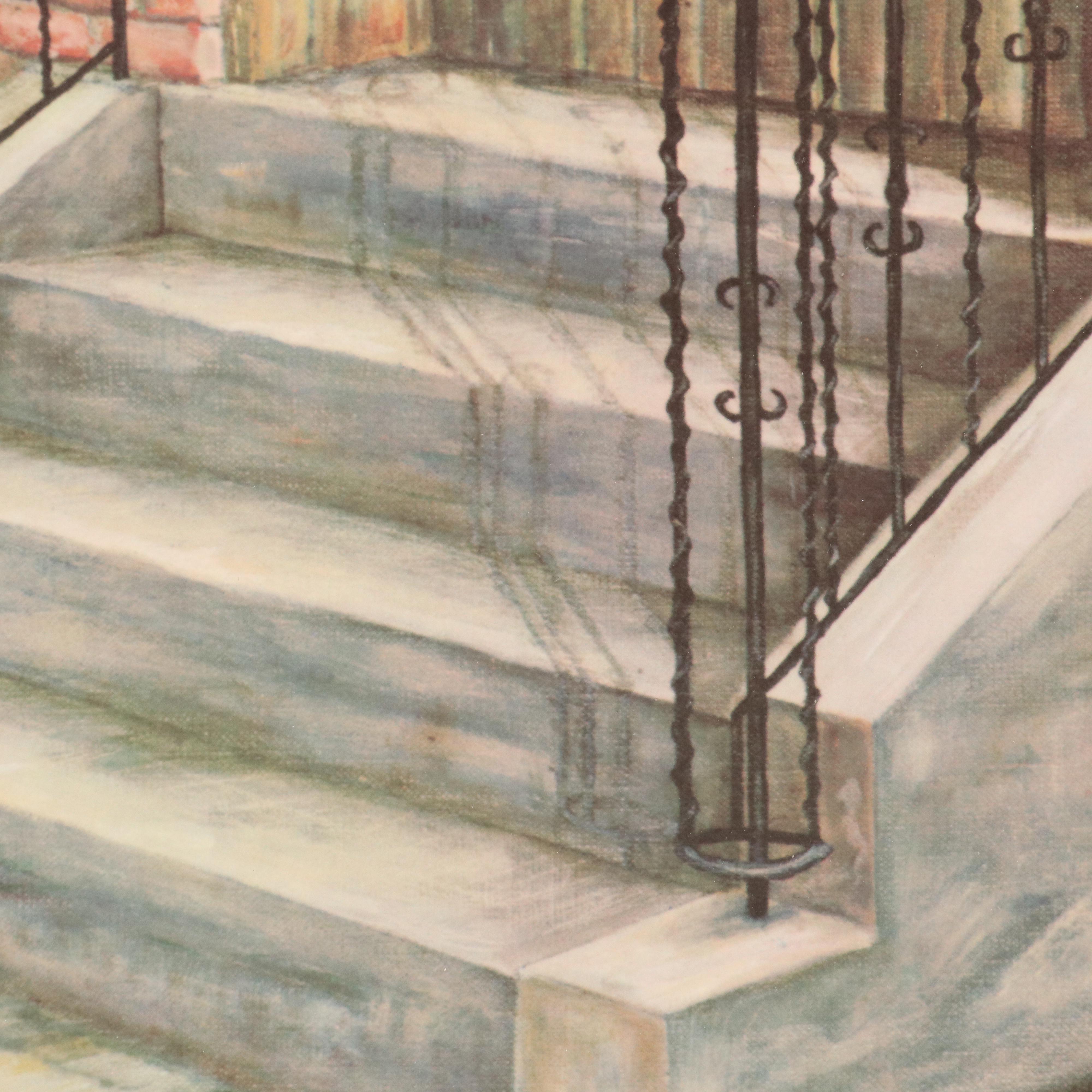 Offset Lithograph After C. G. Morehead "Trinity Church," 1968