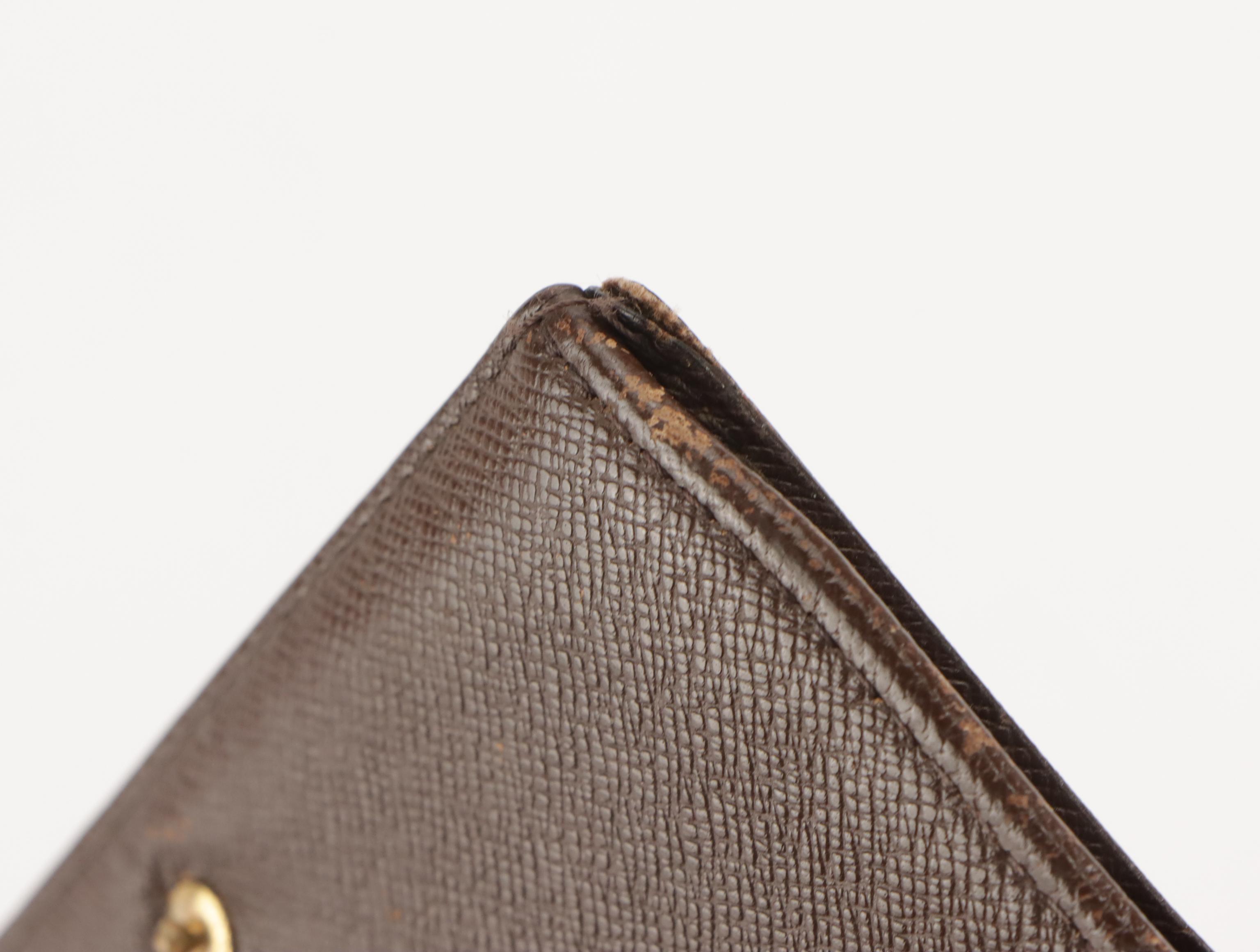 Louis Vuitton Porte-Monnaie Billets Trésor Wallet in Damier Ebene Coated Canvas