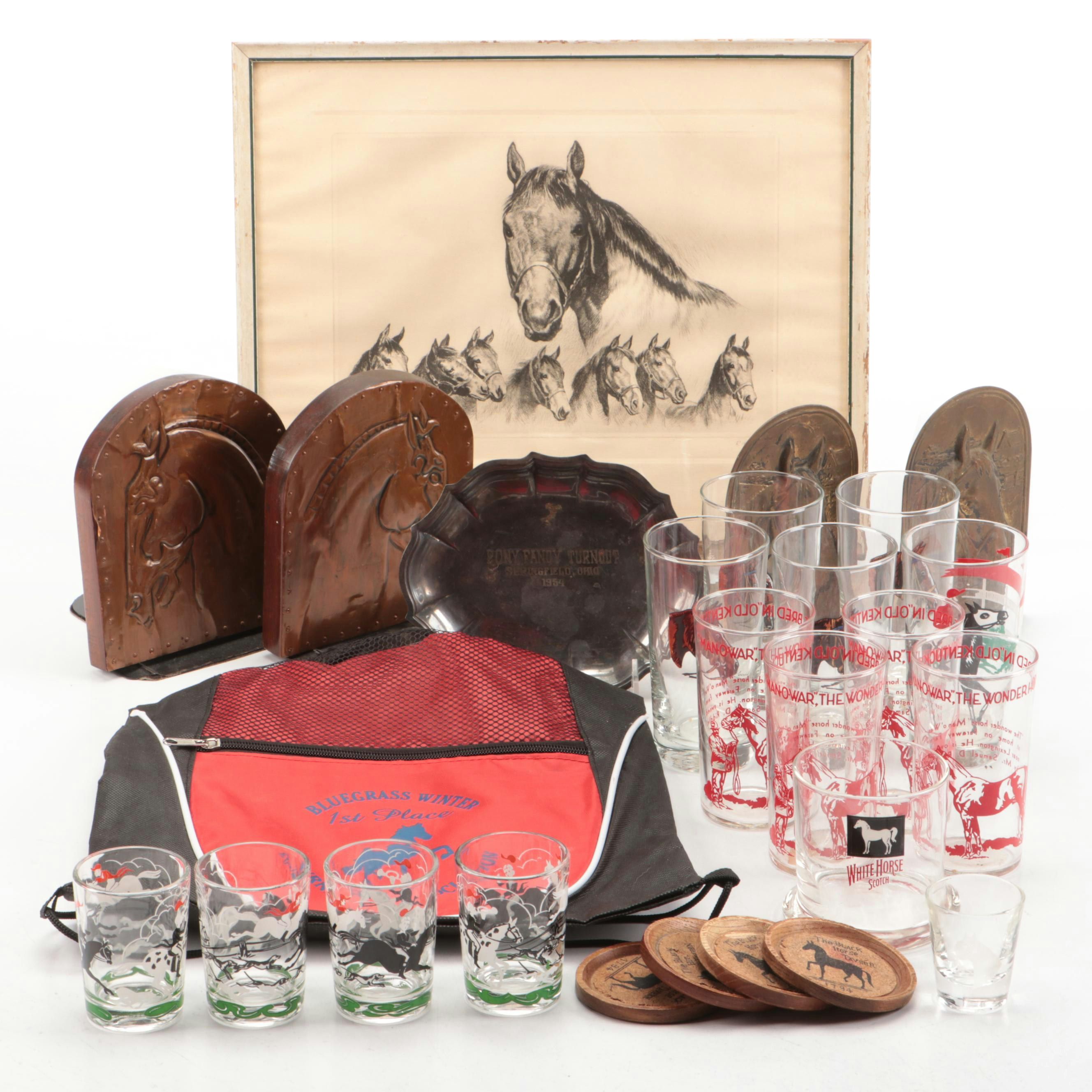 Repro Print "Seabiscut and Some of His Colts" with Other Equestrian Décor