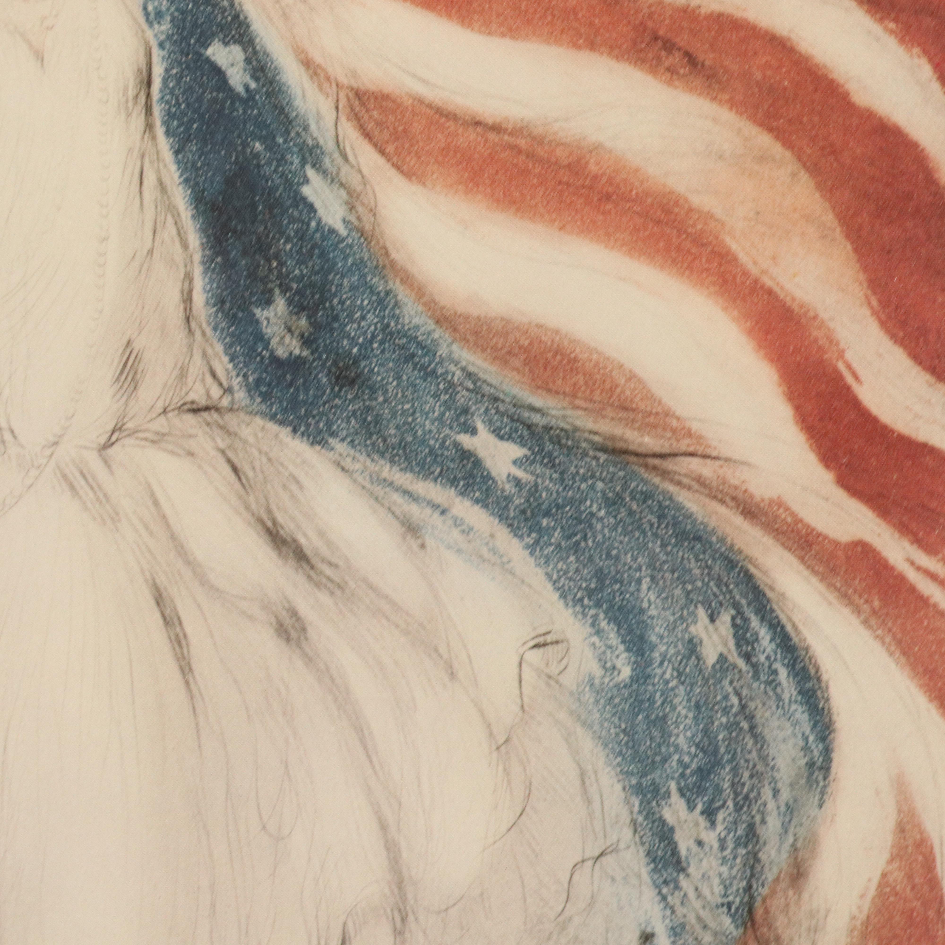 Offset Lithograph After Louis Icart "Miss America," 1994