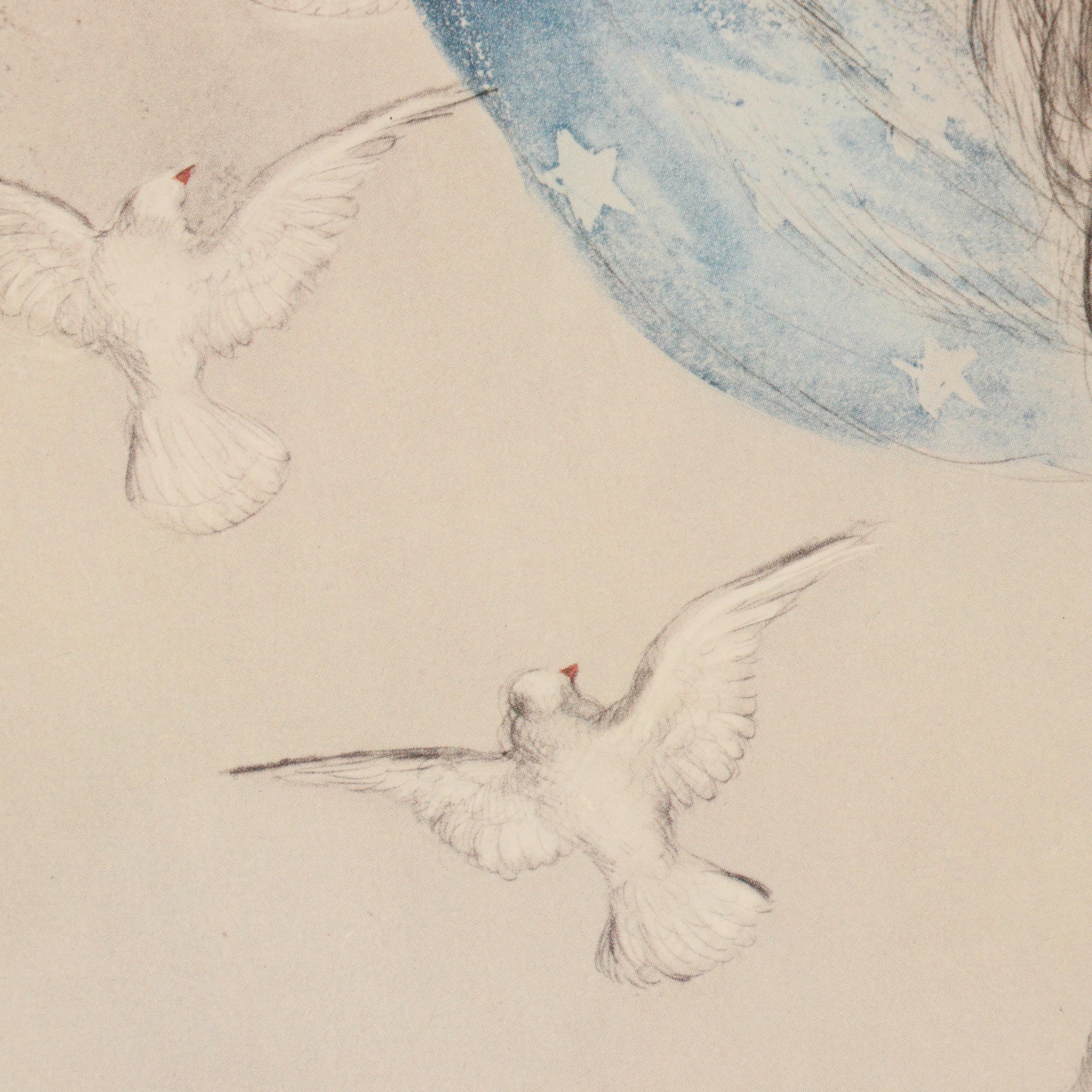 Offset Lithograph After Louis Icart "Miss America," 1994