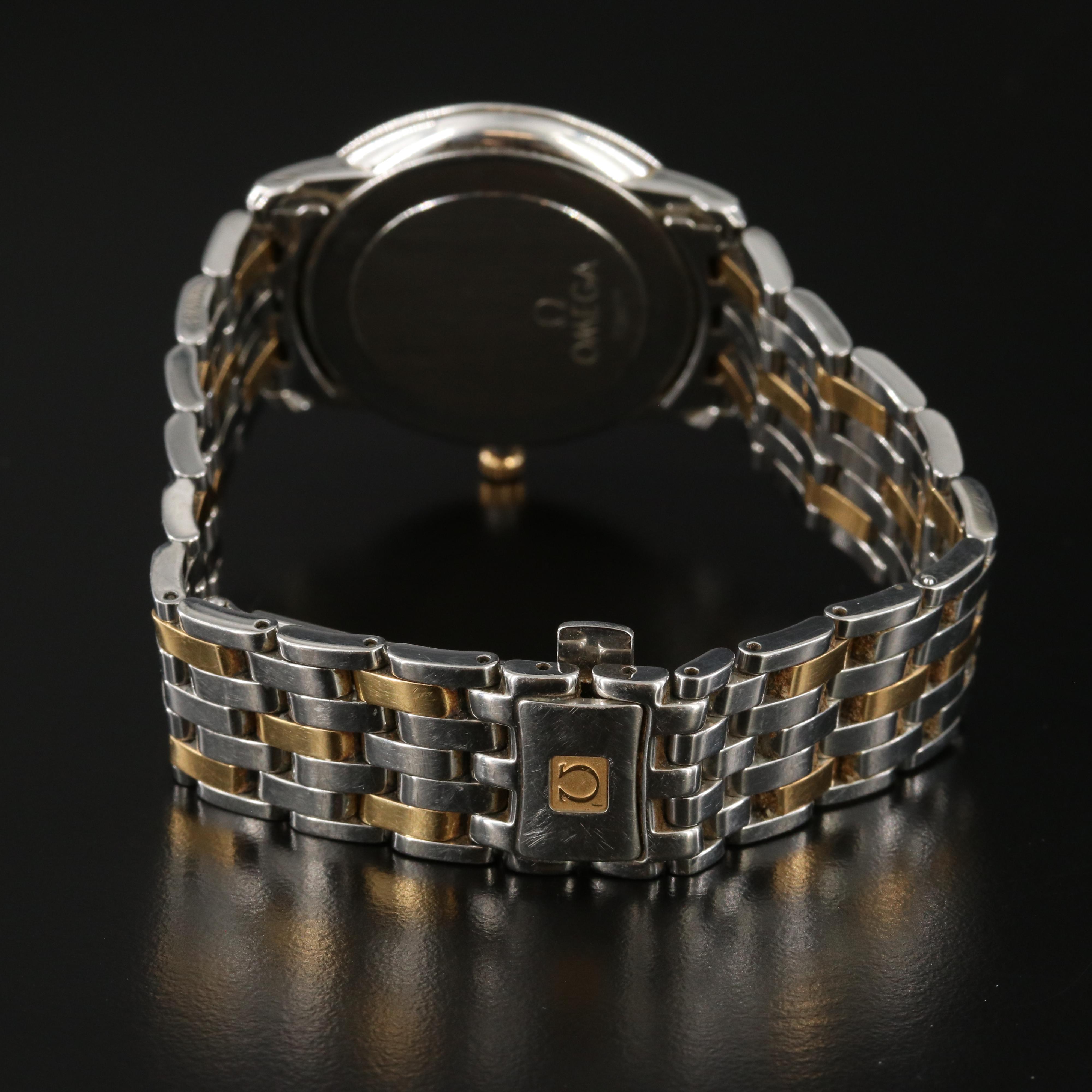 Omega De Ville Prestige 18K Gold & Steel Quartz Watch