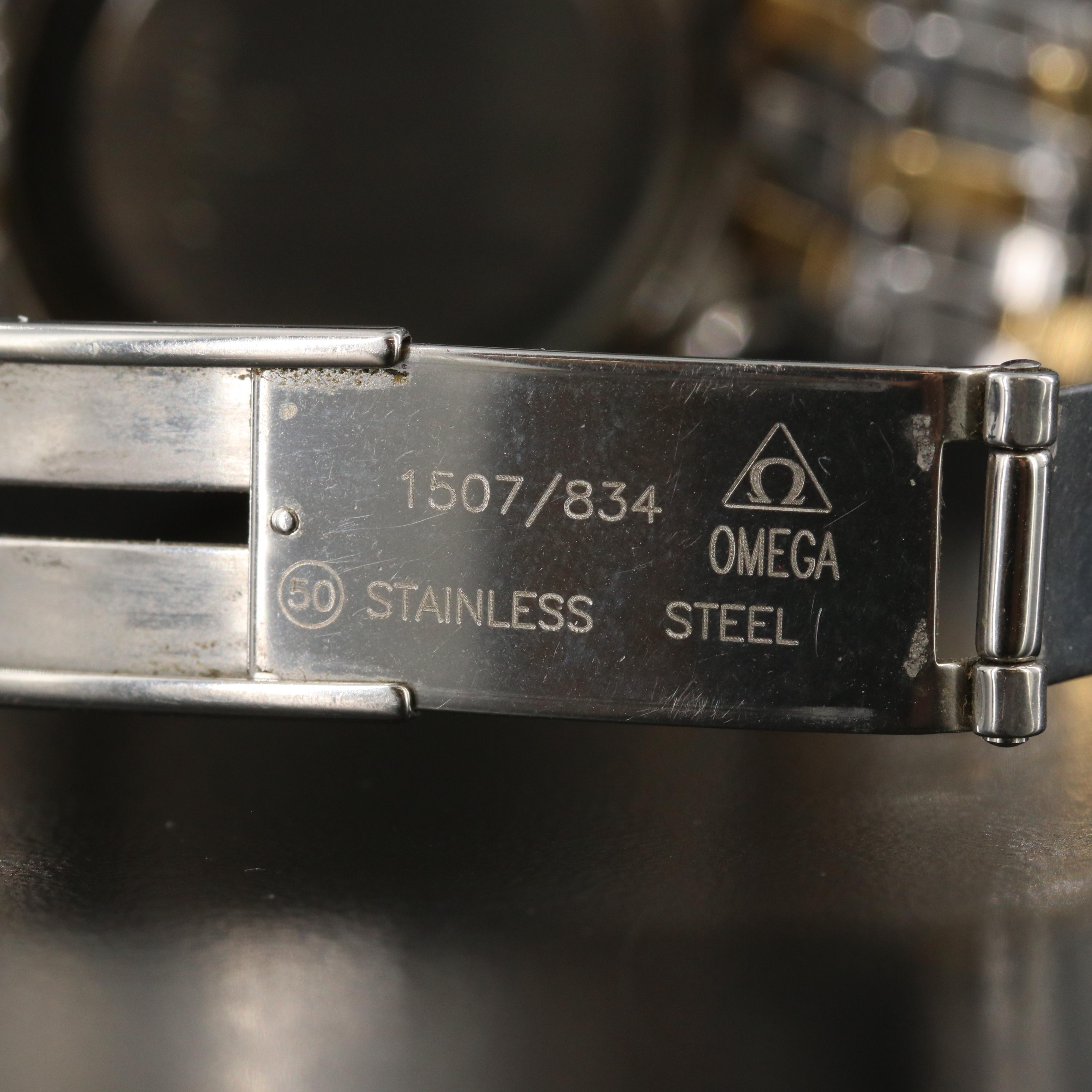 Omega De Ville Prestige 18K Gold & Steel Quartz Watch