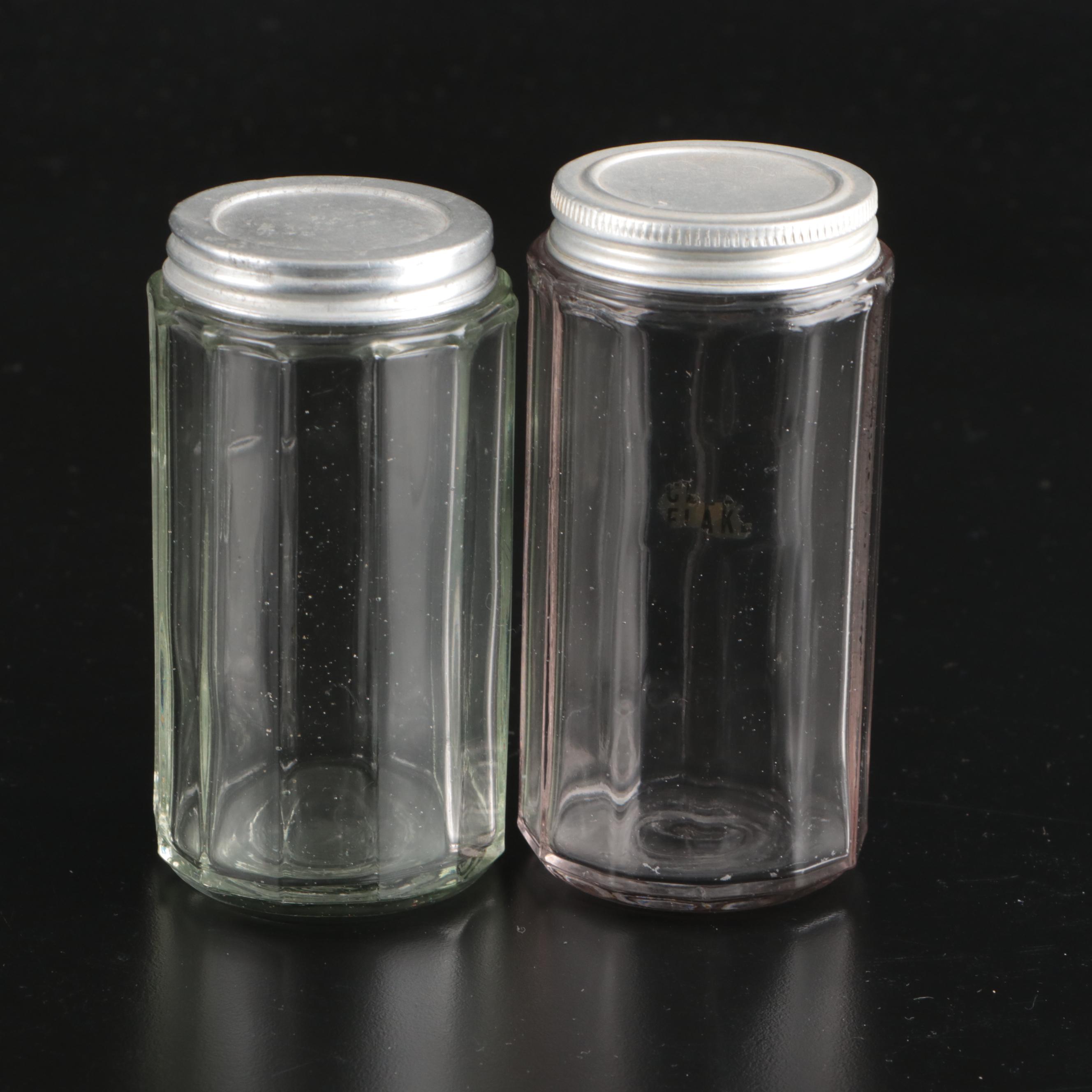 Sneath Glass Company and Other Hoosier Cabinet Canisters, Early to Mid-20th C.