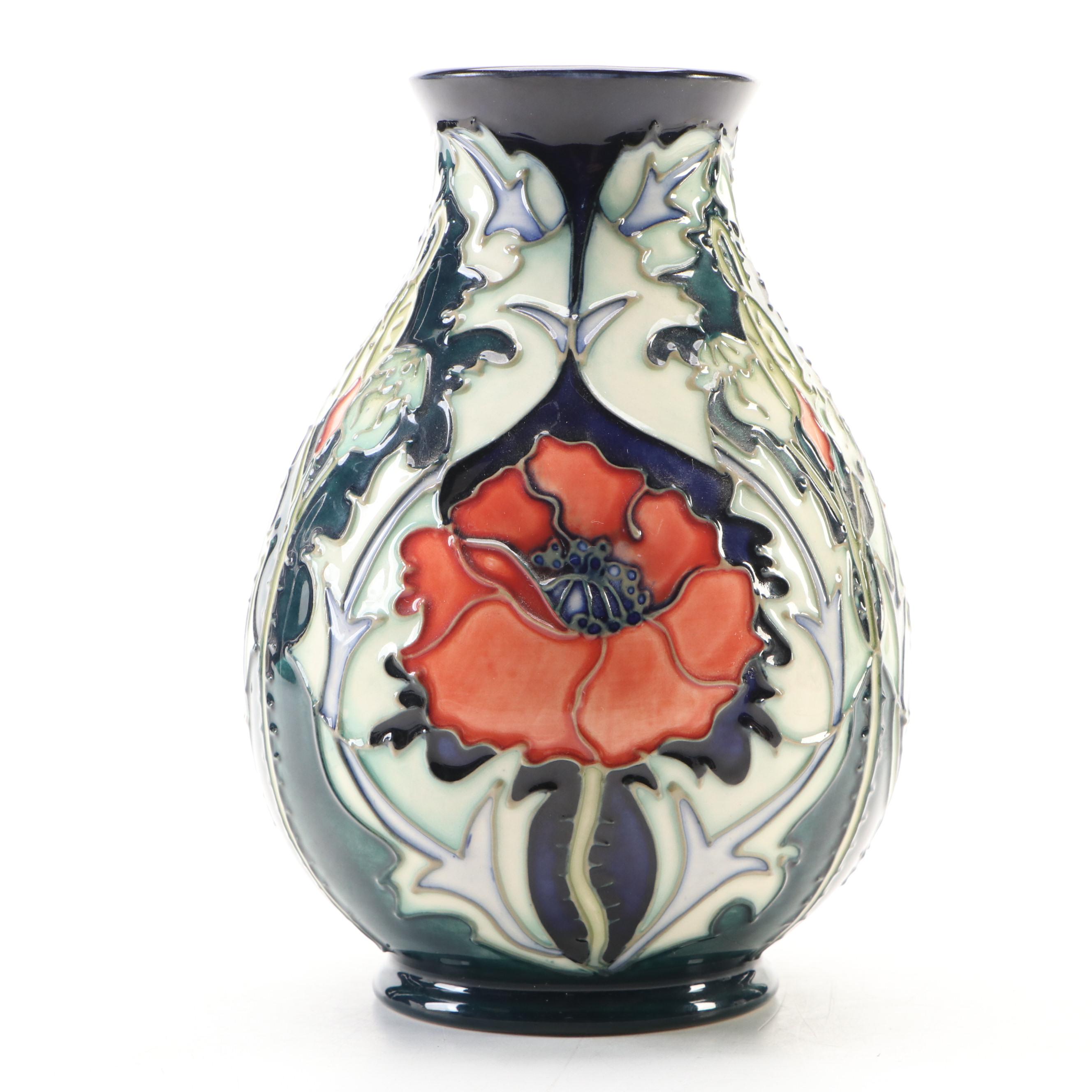 English Moorcroft Pottery "Poppy" Vase