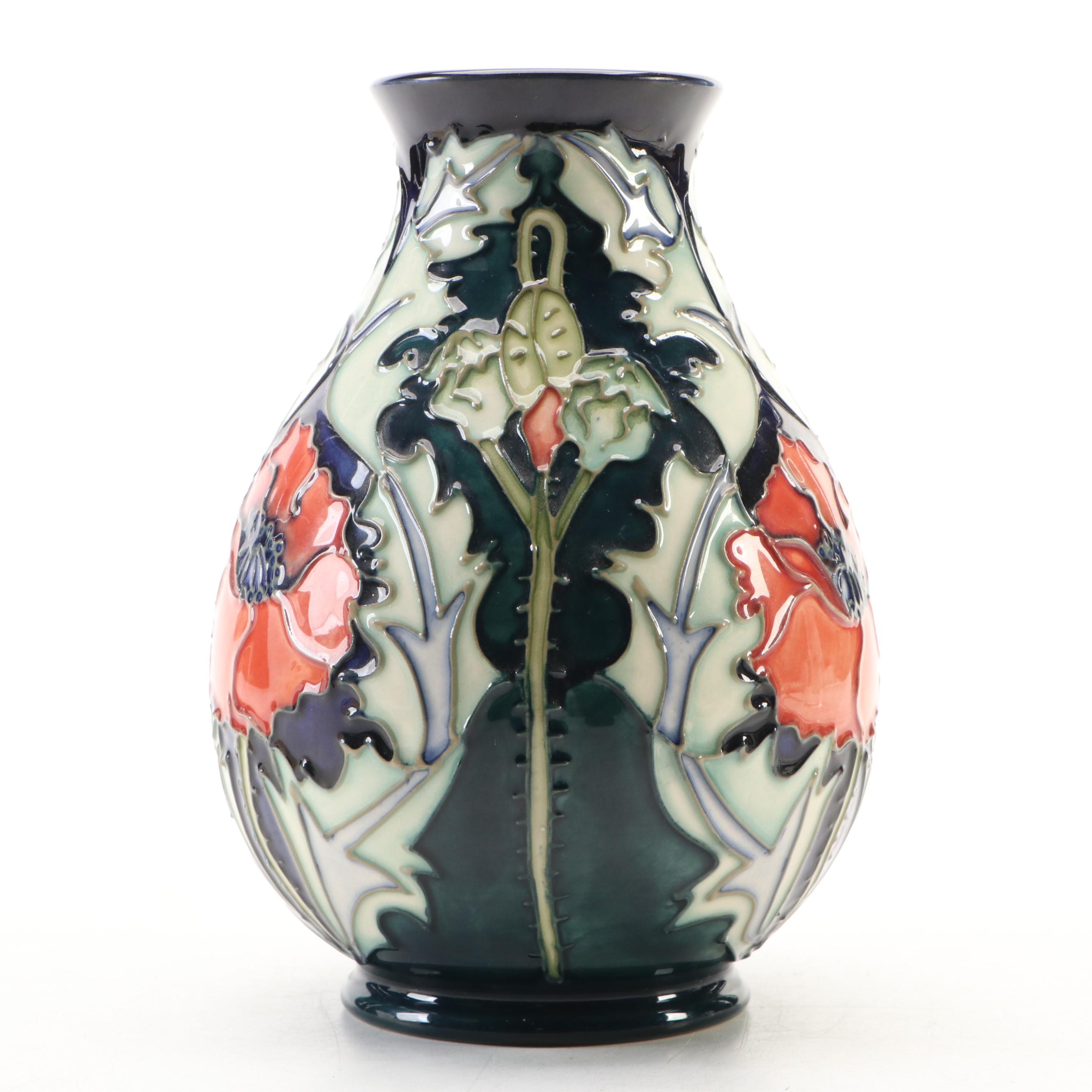 English Moorcroft Pottery "Poppy" Vase