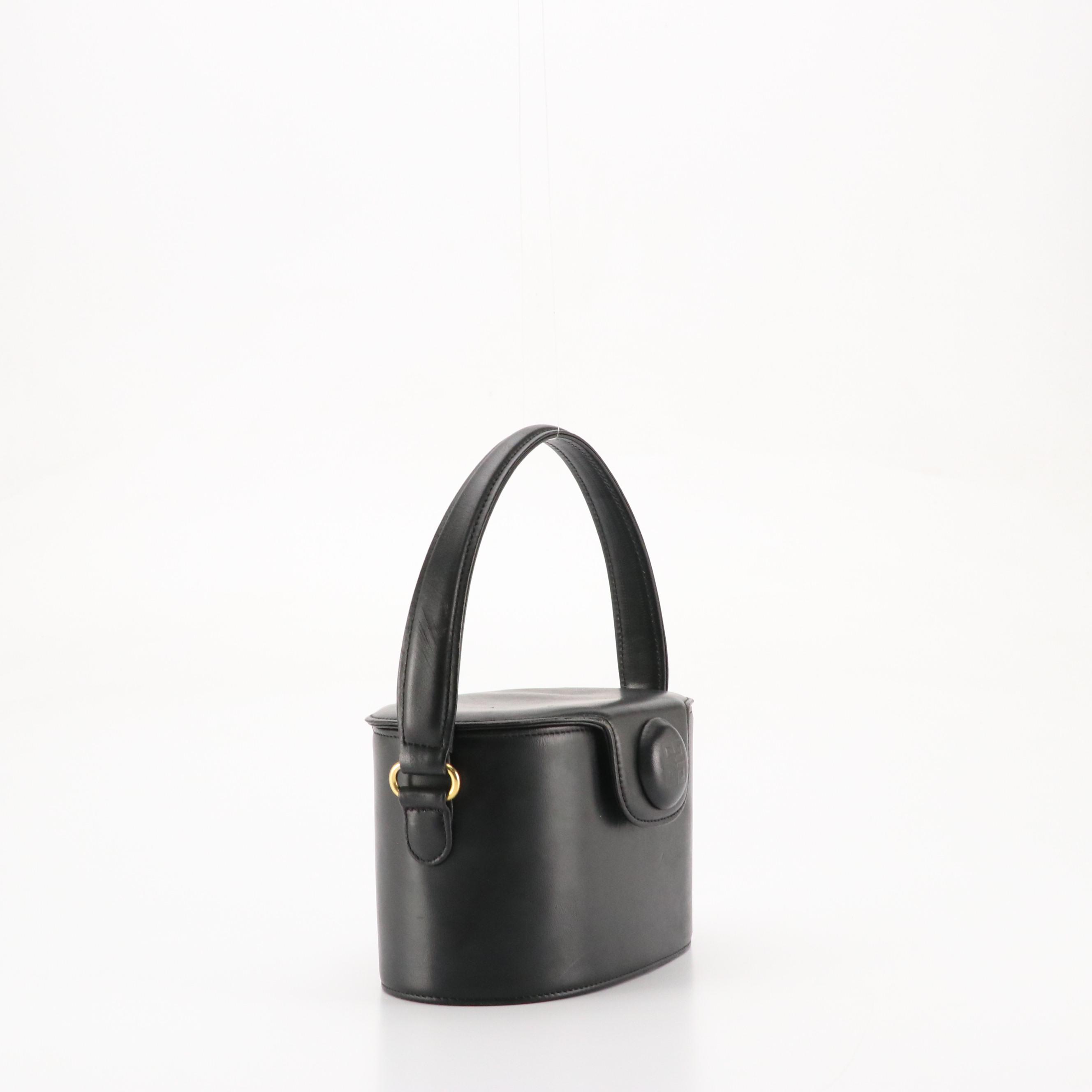 Givenchy Vanity Handbag in Black Leather