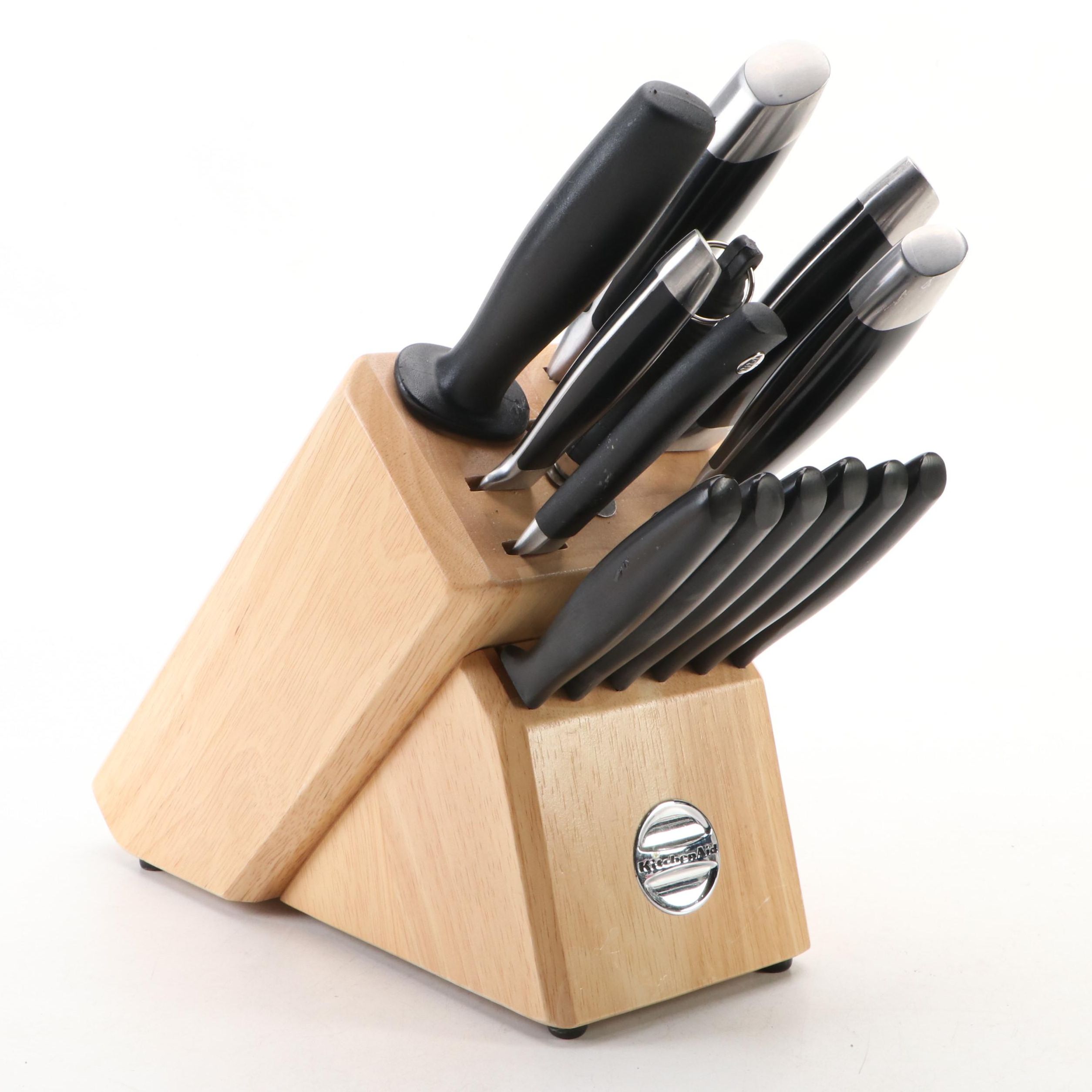 KitchenAid Knives and Sharpeners With Block
