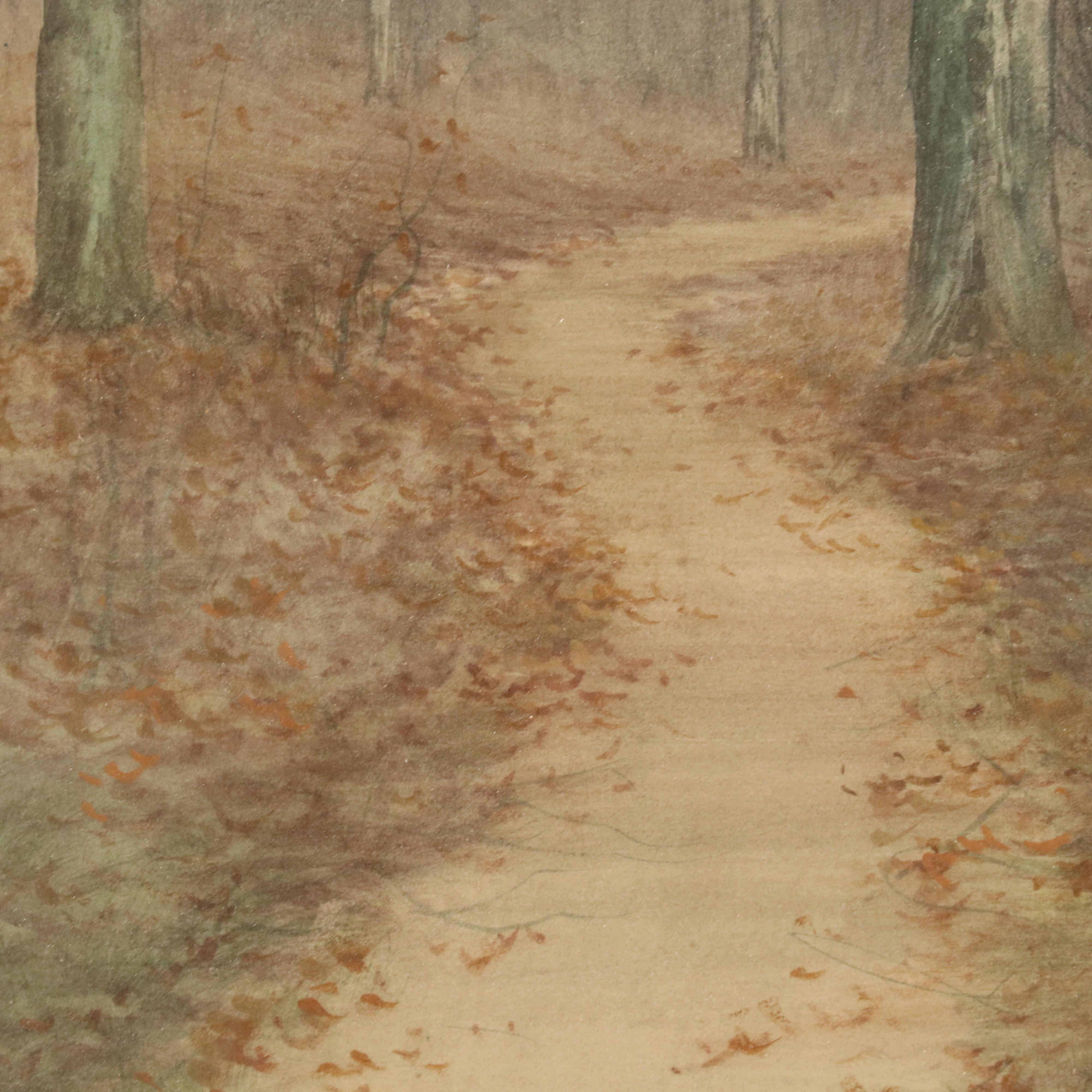 George Howell Gay Wintry Landscape Oil Painting, Late 19th / 20th Century