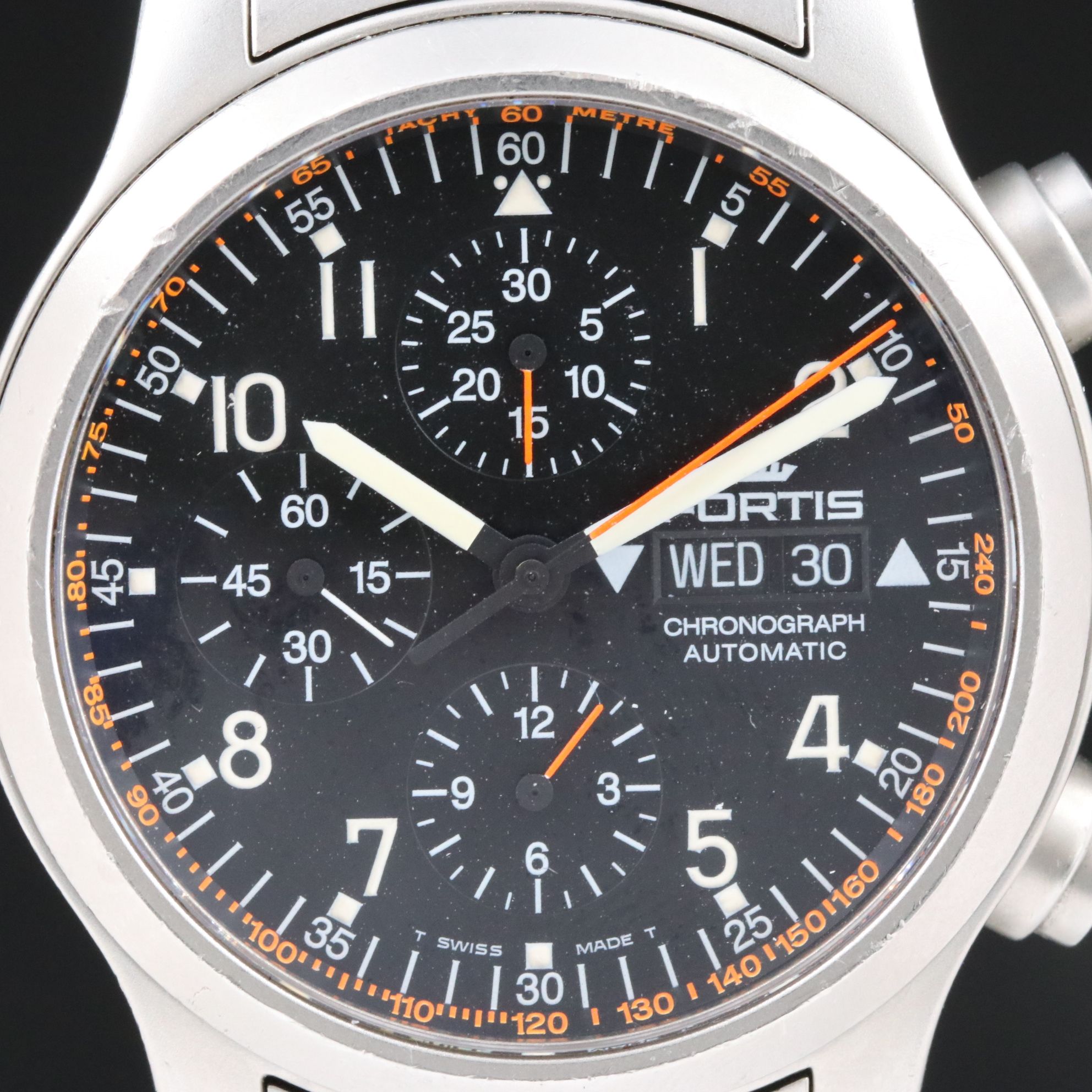 Fortis B42 Chronograph Day-Date Steel Automatic Watch