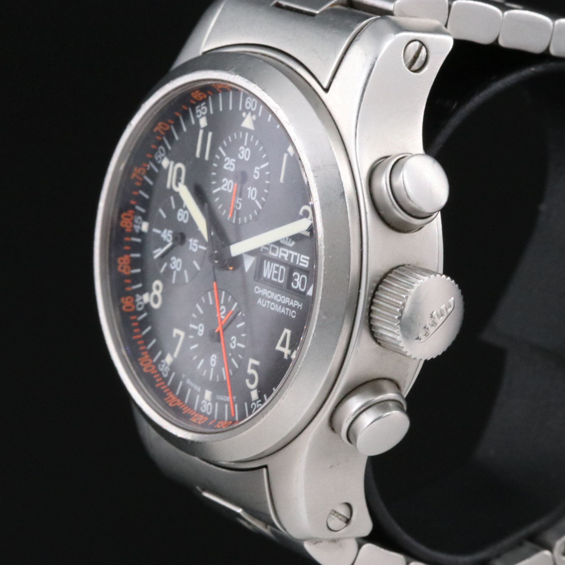 Fortis B42 Chronograph Day-Date Steel Automatic Watch