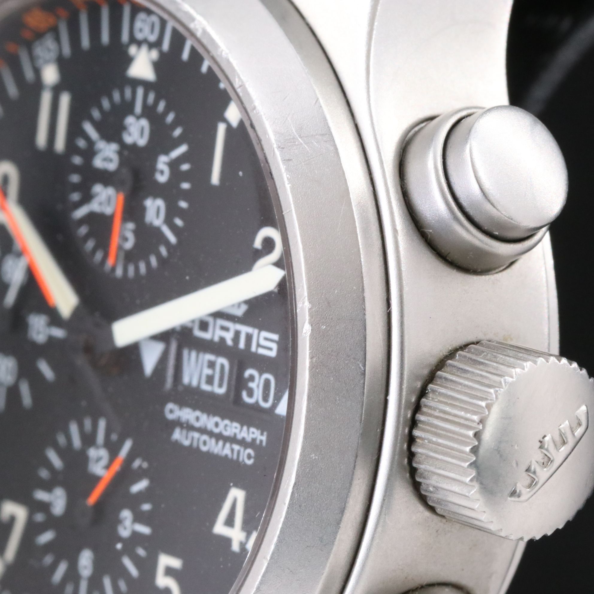 Fortis B42 Chronograph Day-Date Steel Automatic Watch