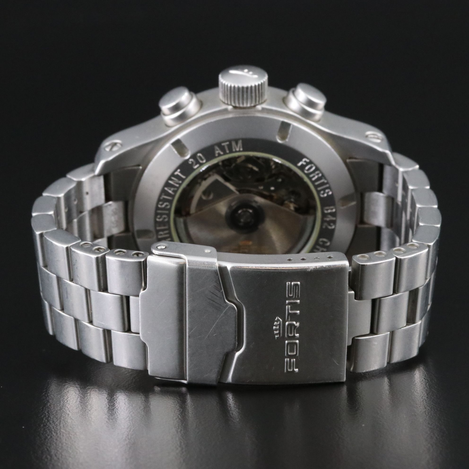 Fortis B42 Chronograph Day-Date Steel Automatic Watch