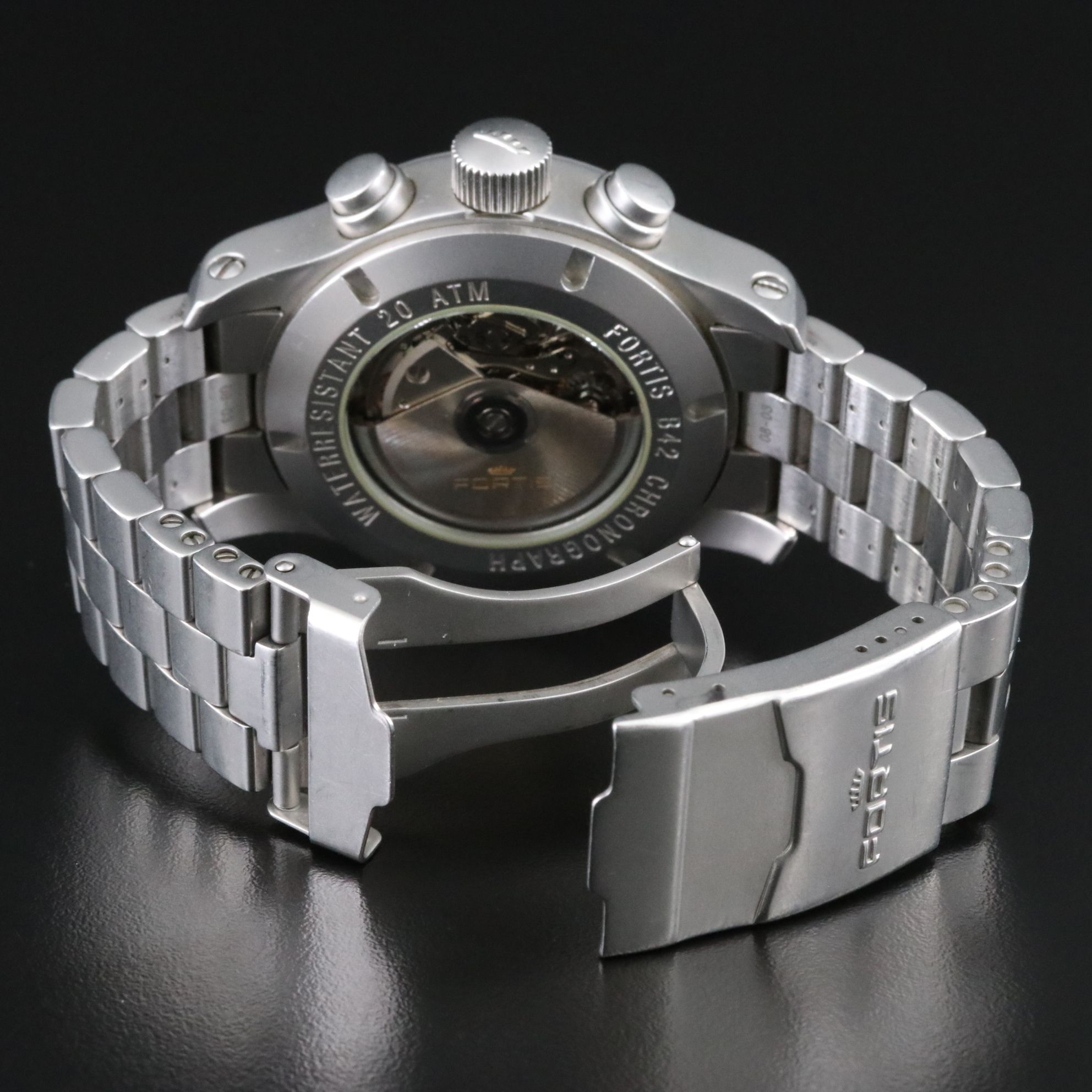 Fortis B42 Chronograph Day-Date Steel Automatic Watch