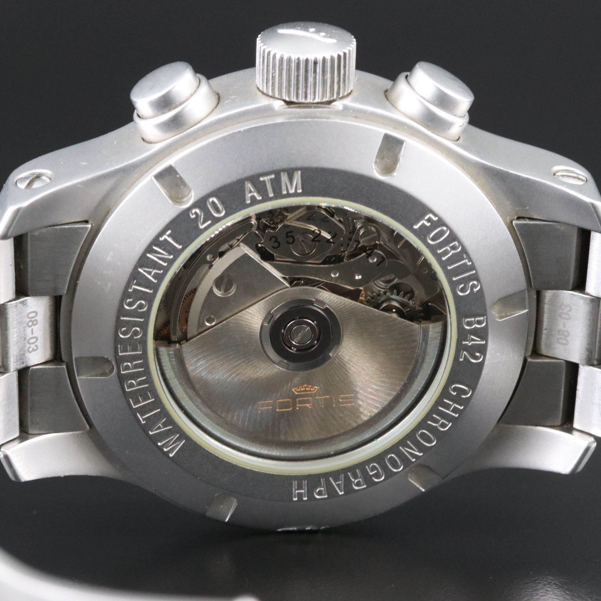 Fortis B42 Chronograph Day-Date Steel Automatic Watch