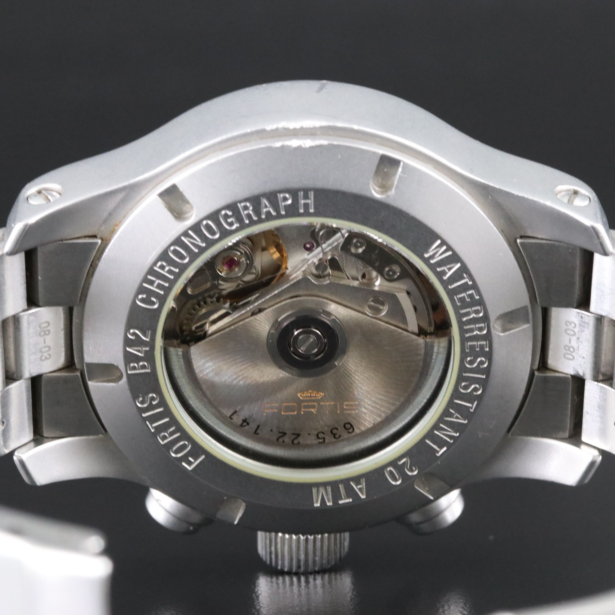 Fortis B42 Chronograph Day-Date Steel Automatic Watch