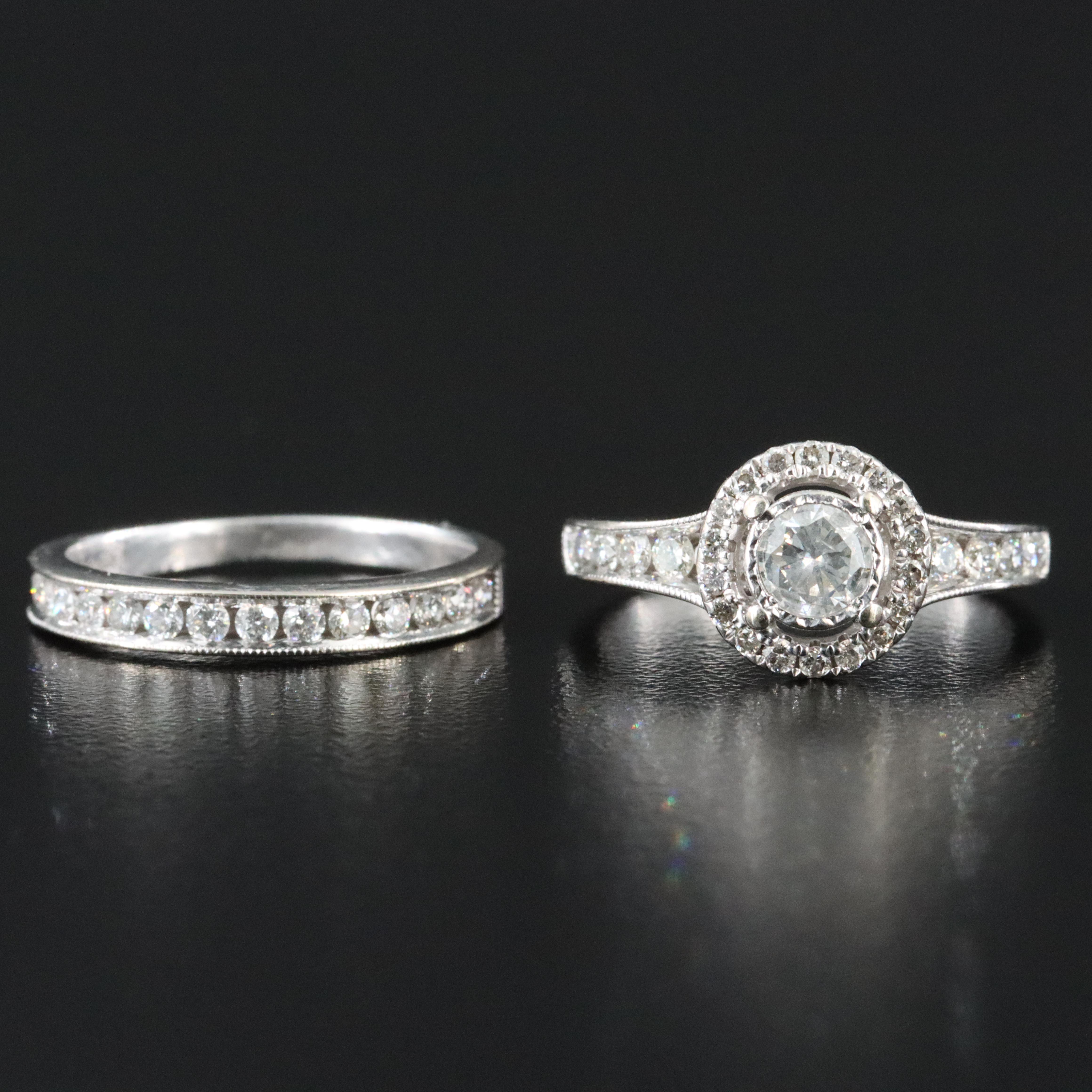 14K 1.44 CTW Diamond Ring Set