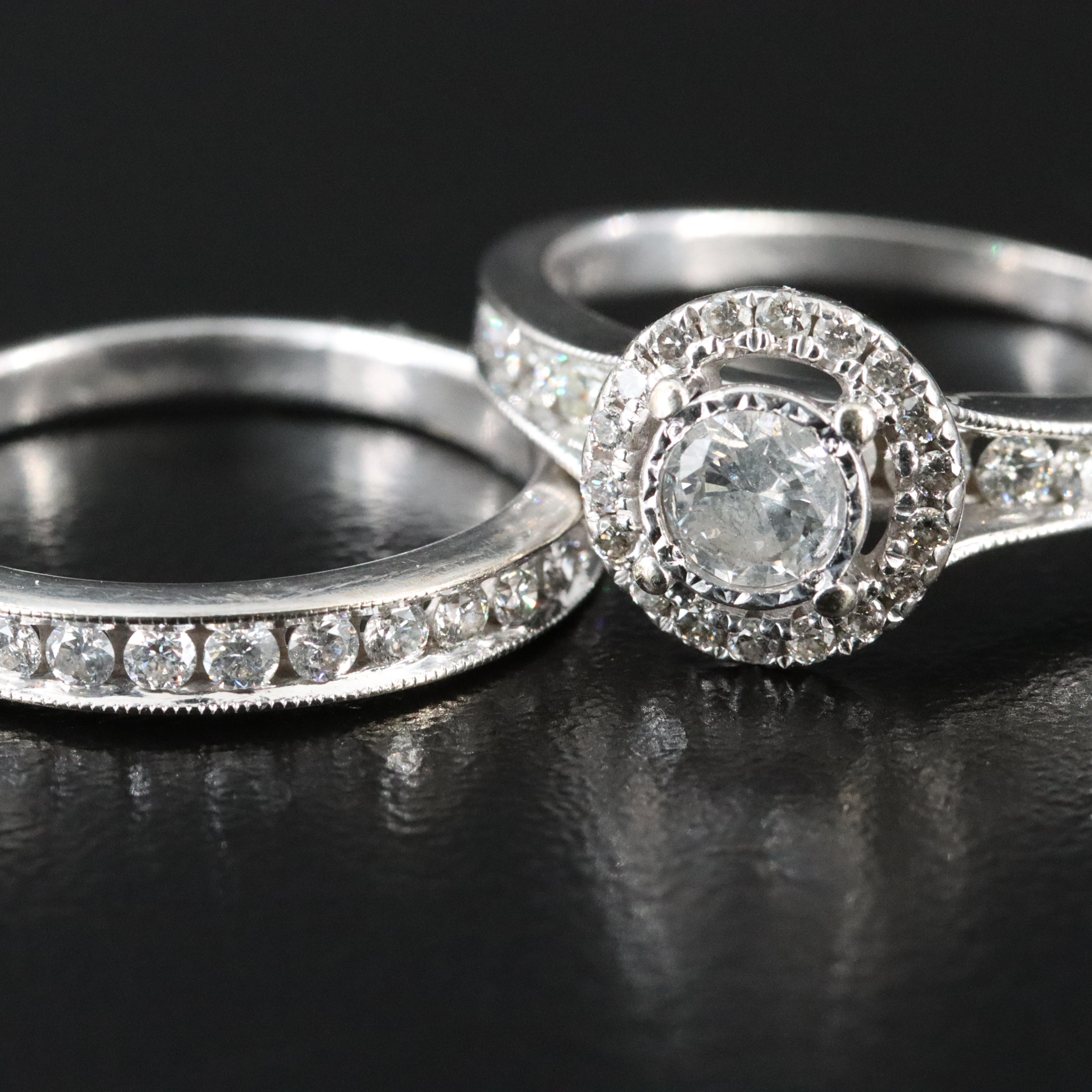 14K 1.44 CTW Diamond Ring Set