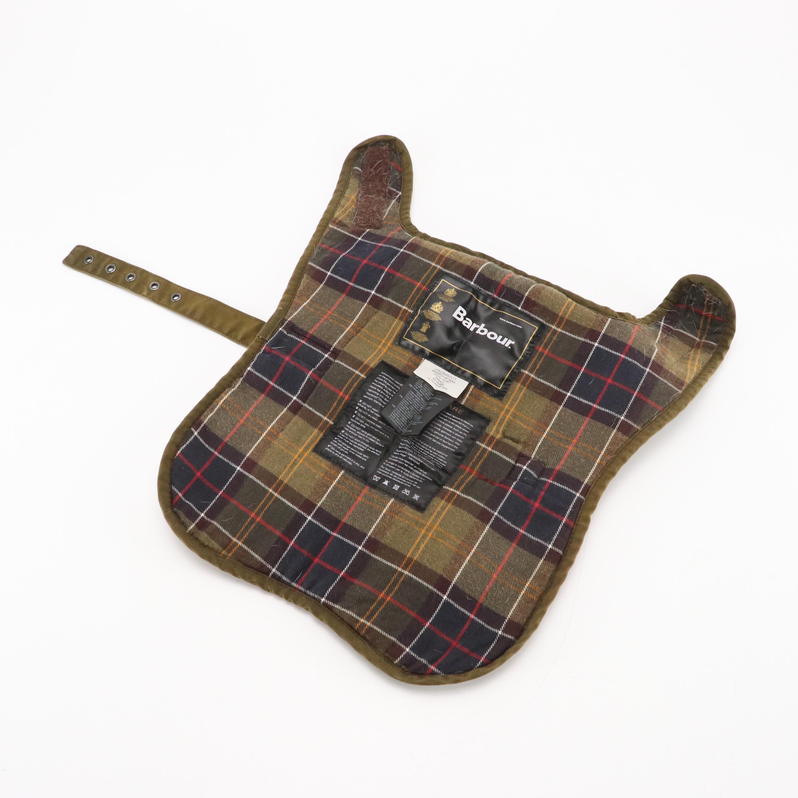 Barbour Small Dog Coat in Olive Wax Cotton