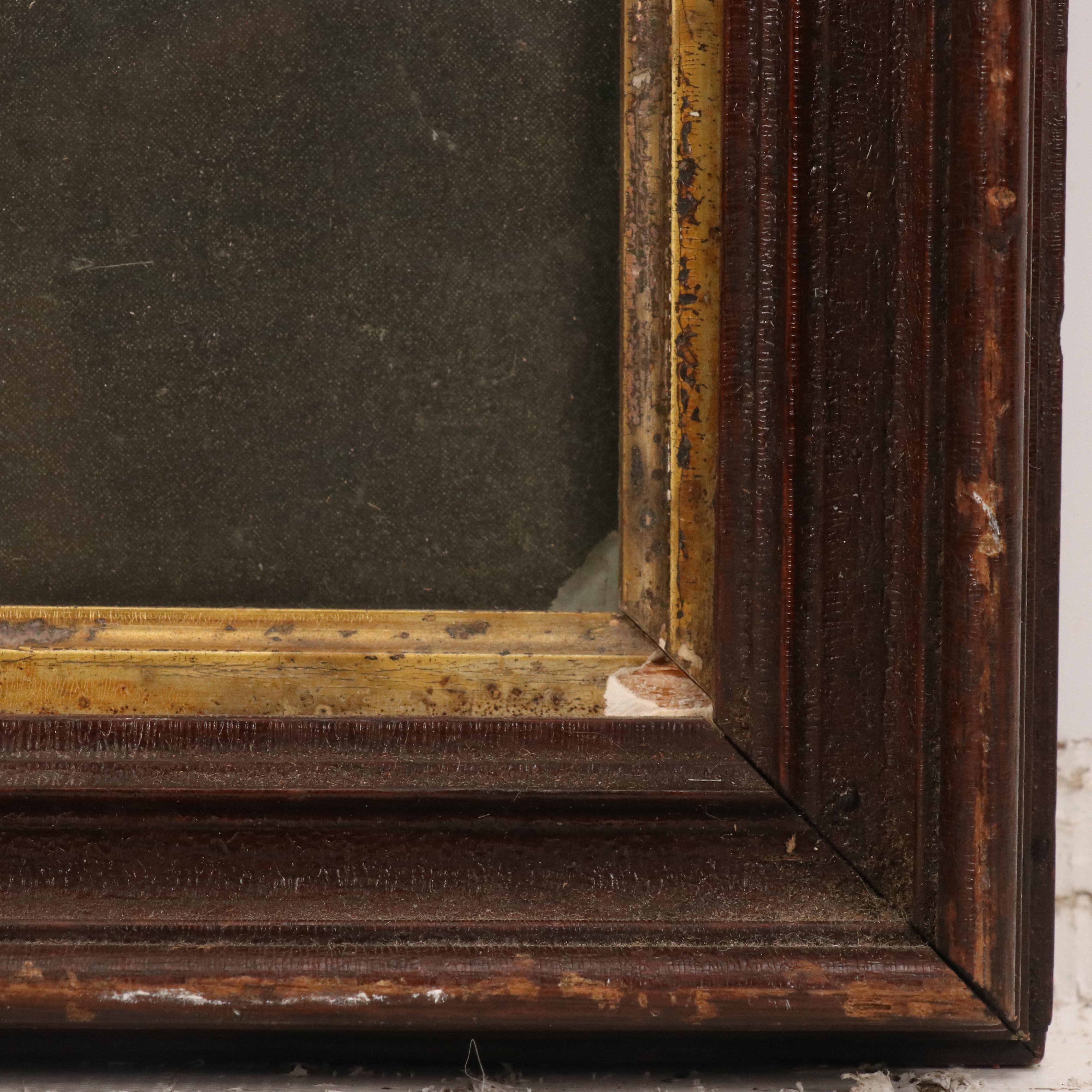 Halftone of Dog Carrying Baby in Basket, 20th Century