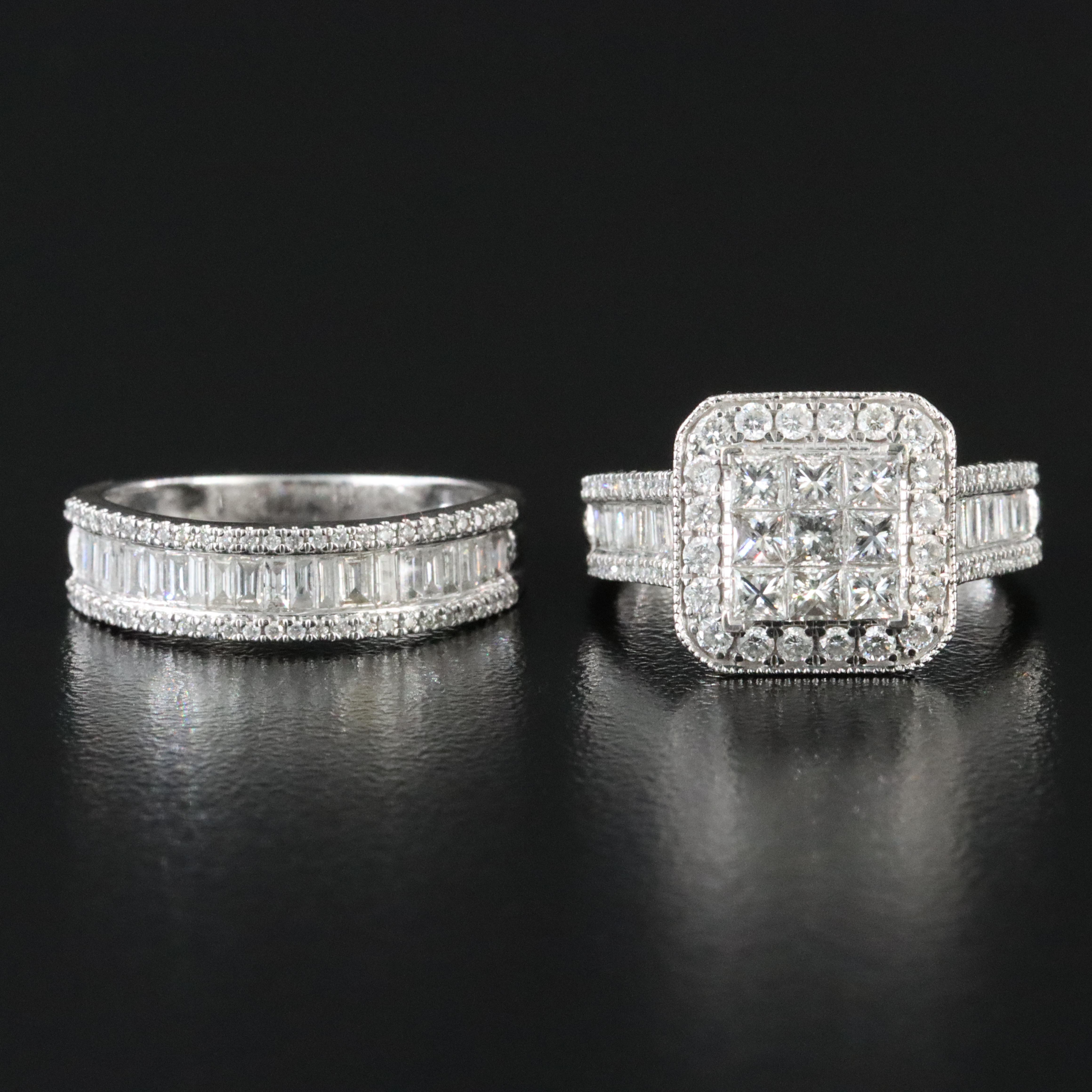 14K 2.06 CTW Diamond Ring Set