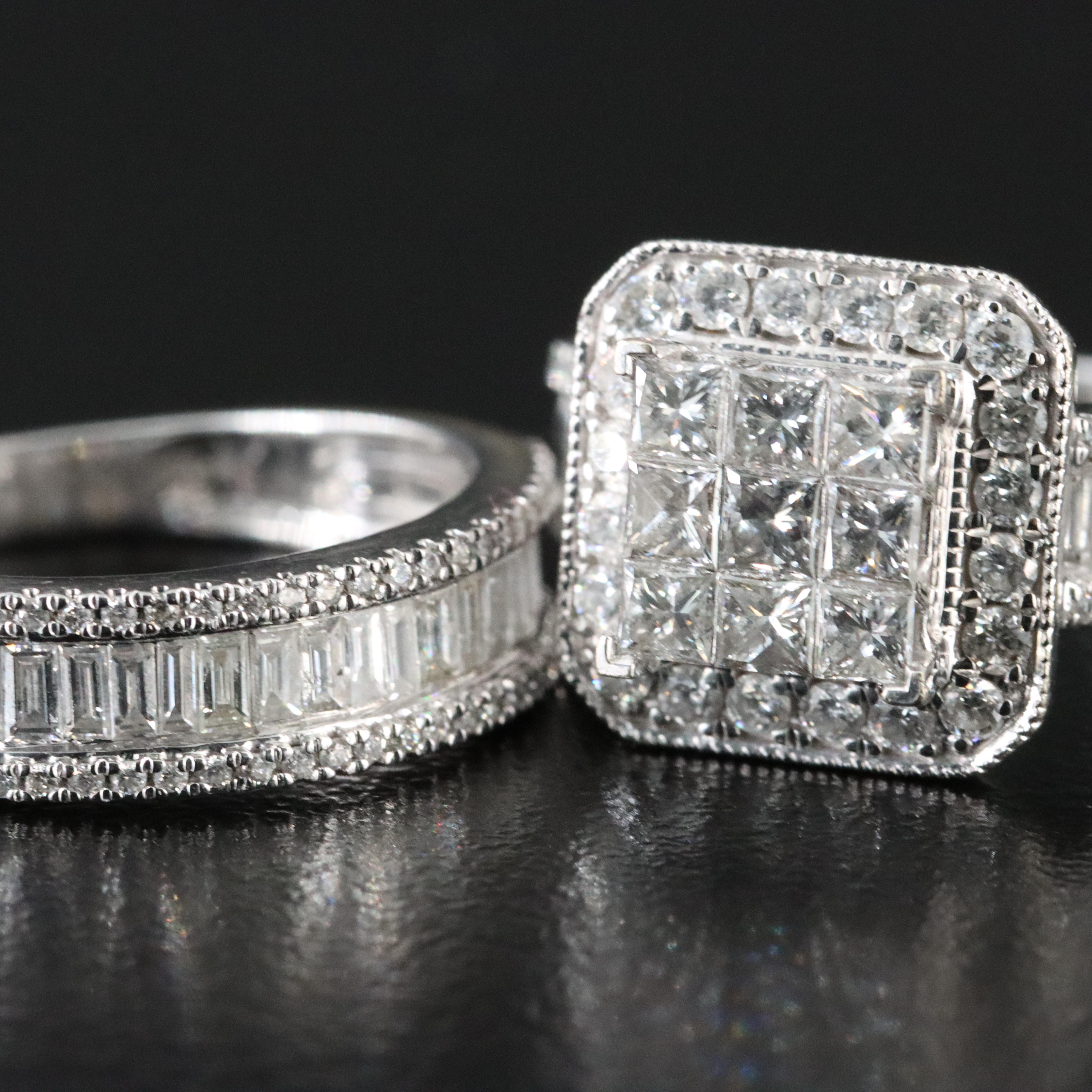 14K 2.06 CTW Diamond Ring Set