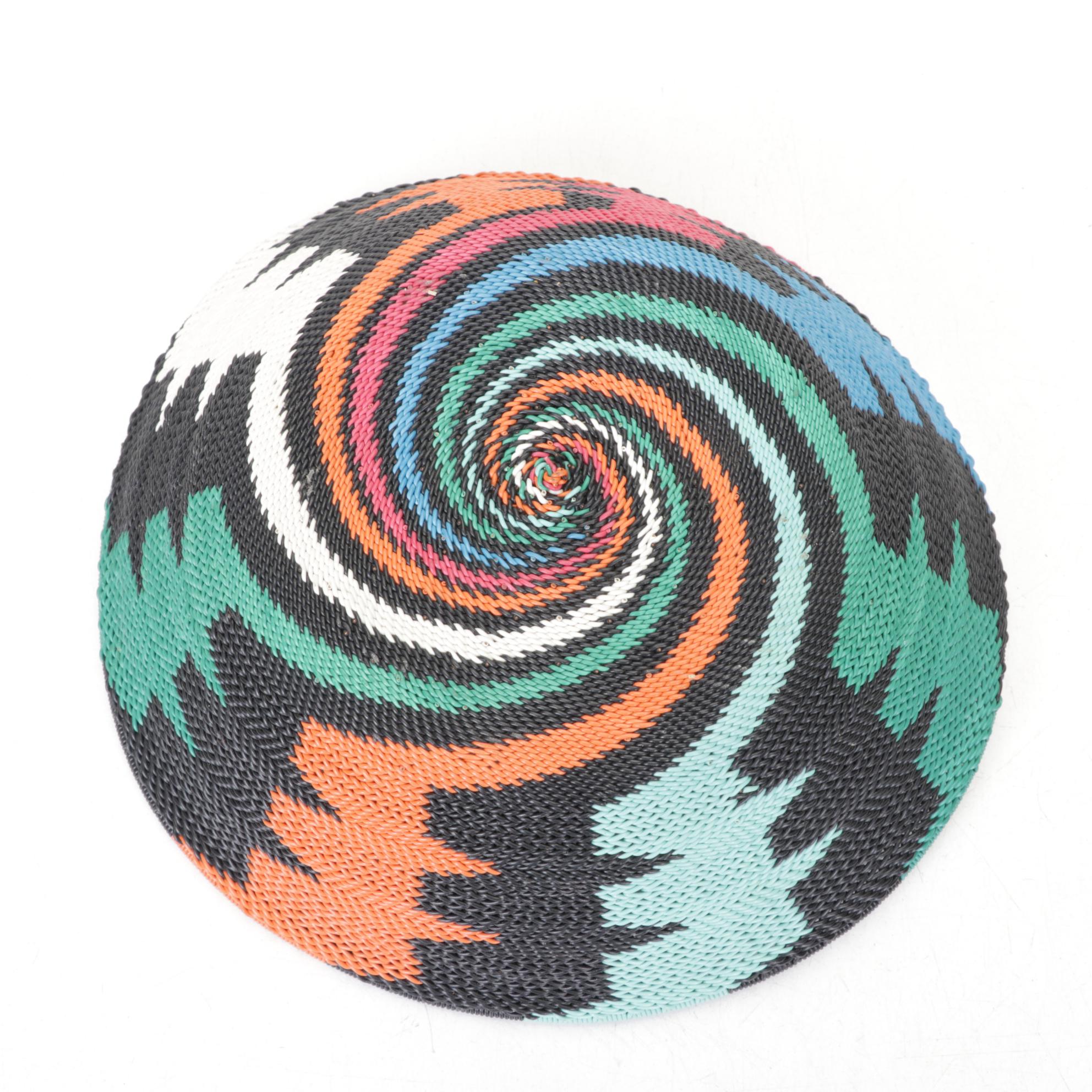 South African Zulu Telephone Wire Woven Baskets