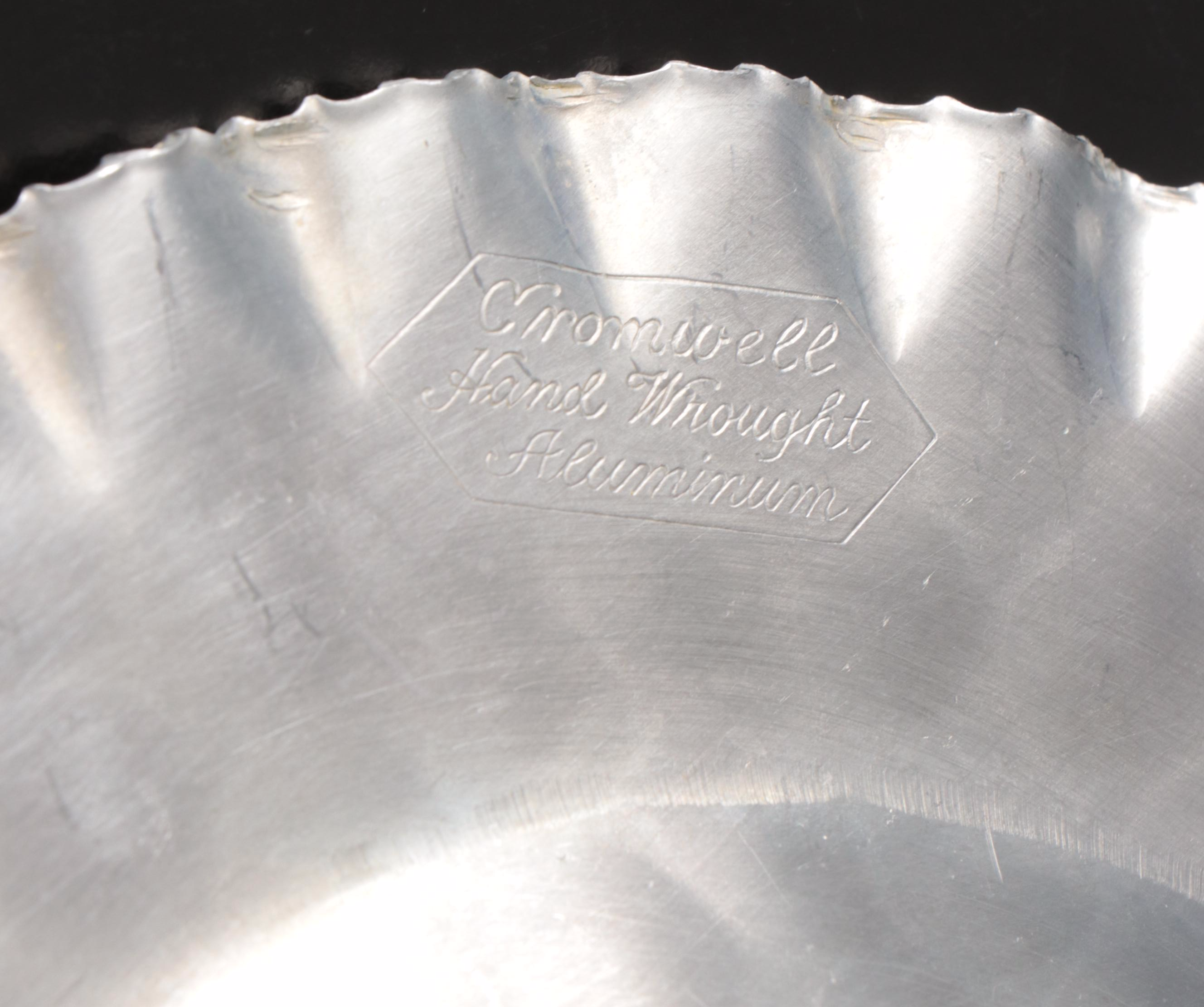 Nambe Bowl with Other Pewter and Metal Serving Pieces, 20th Century