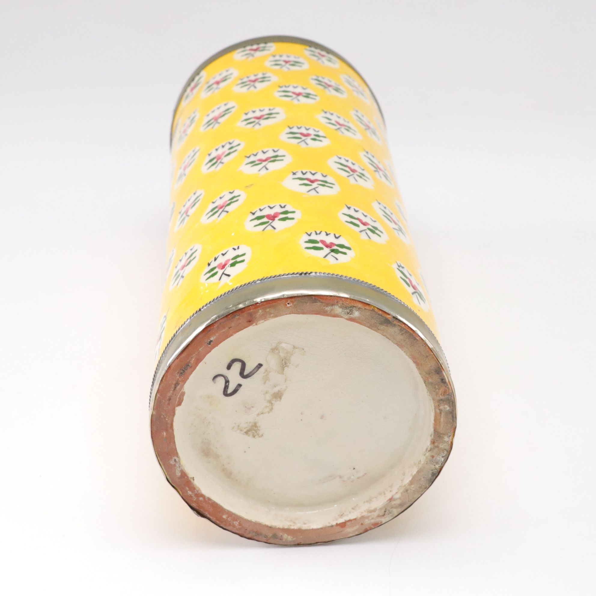 Three Hand-Decorated Moroccan Ceramic Canisters