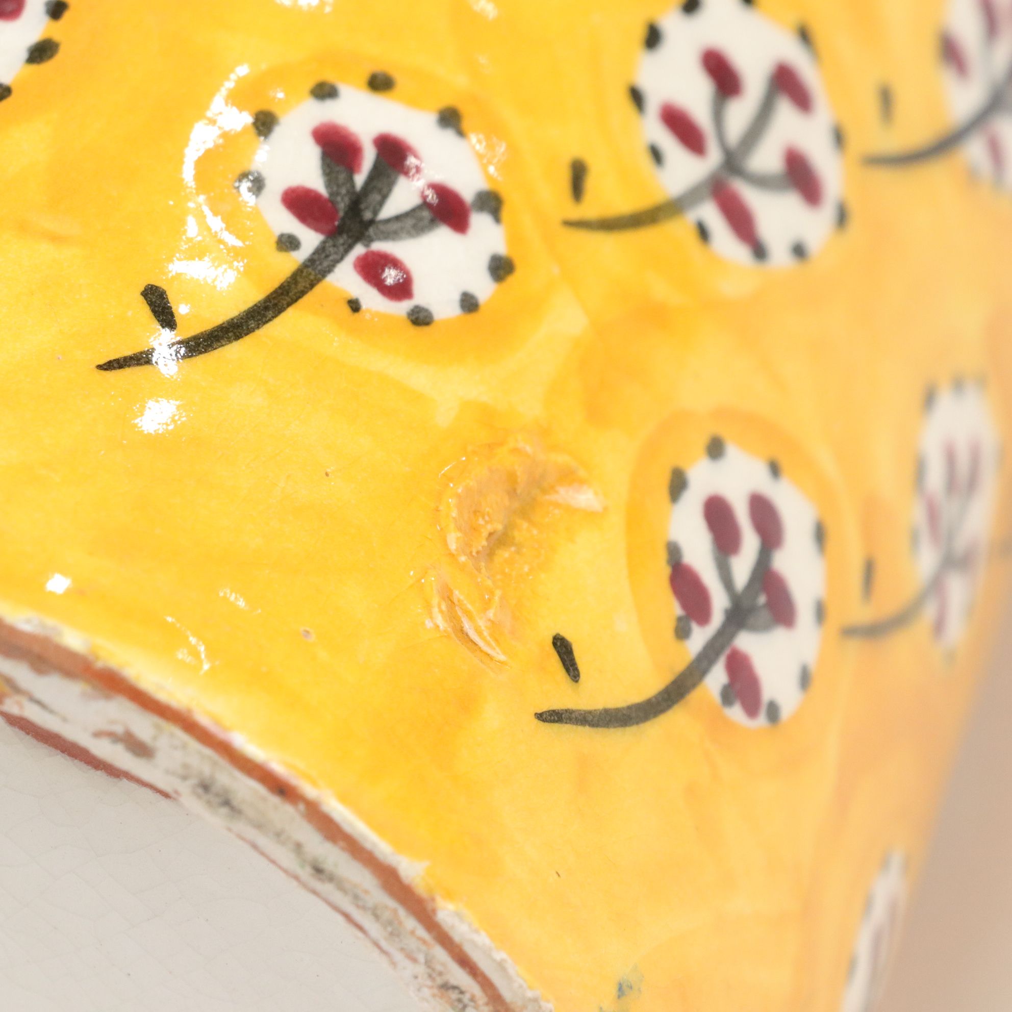 Three Hand-Decorated Moroccan Ceramic Canisters