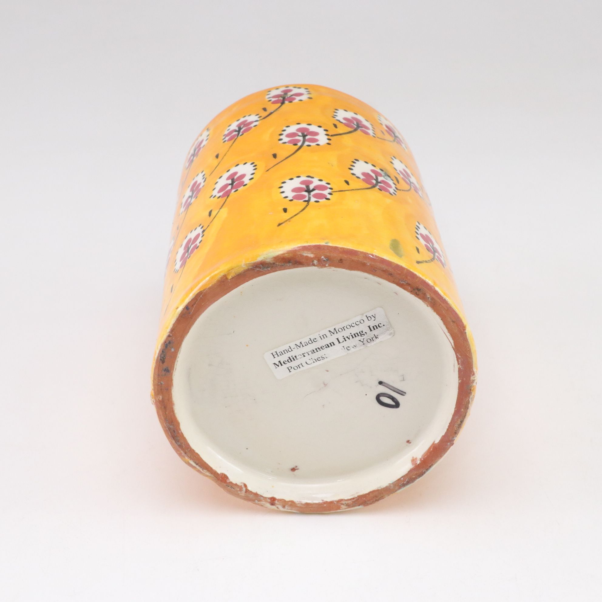 Three Hand-Decorated Moroccan Ceramic Canisters