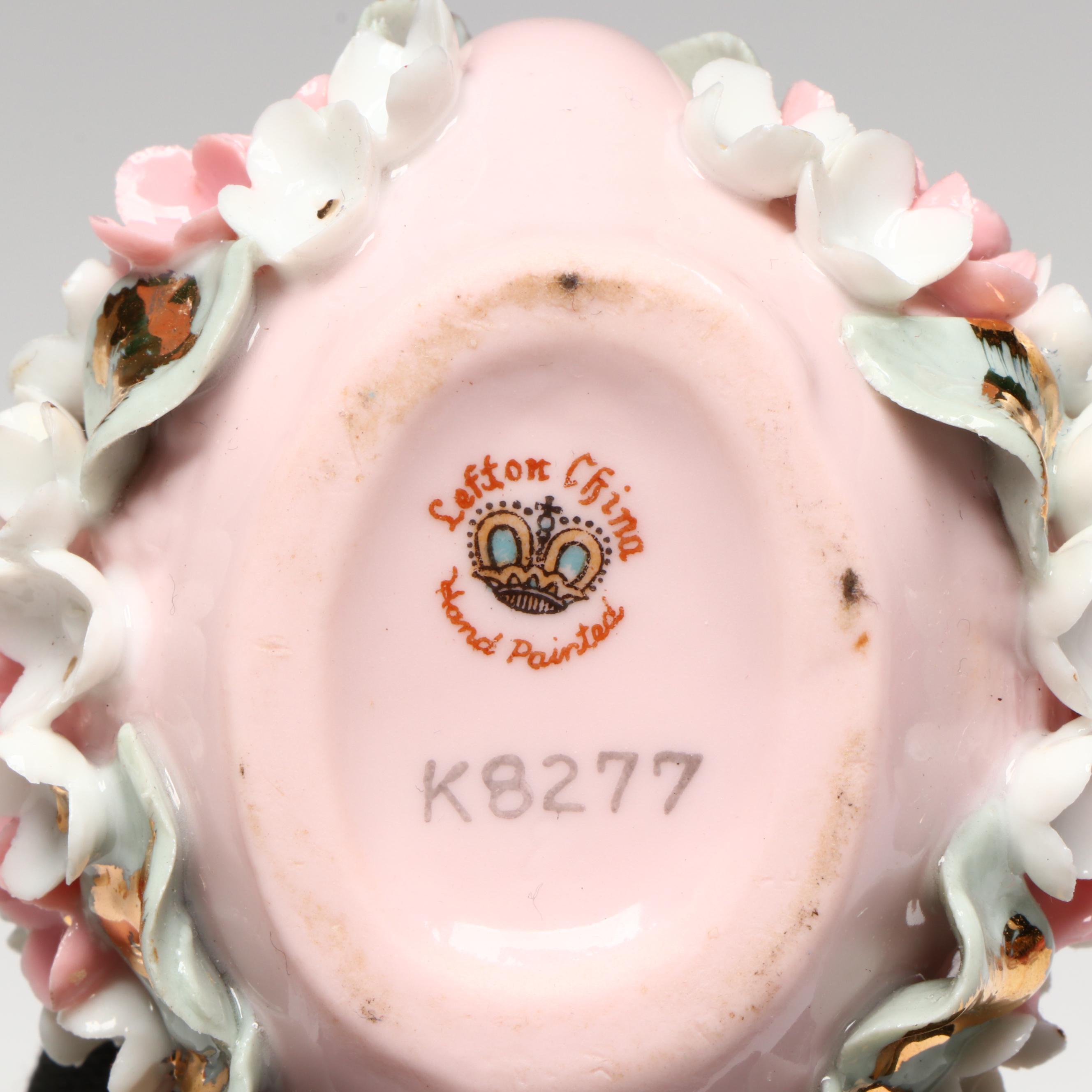 Royal Doulton "Wendy" Figurine with Lefton Swan Dish and Glass Tableware