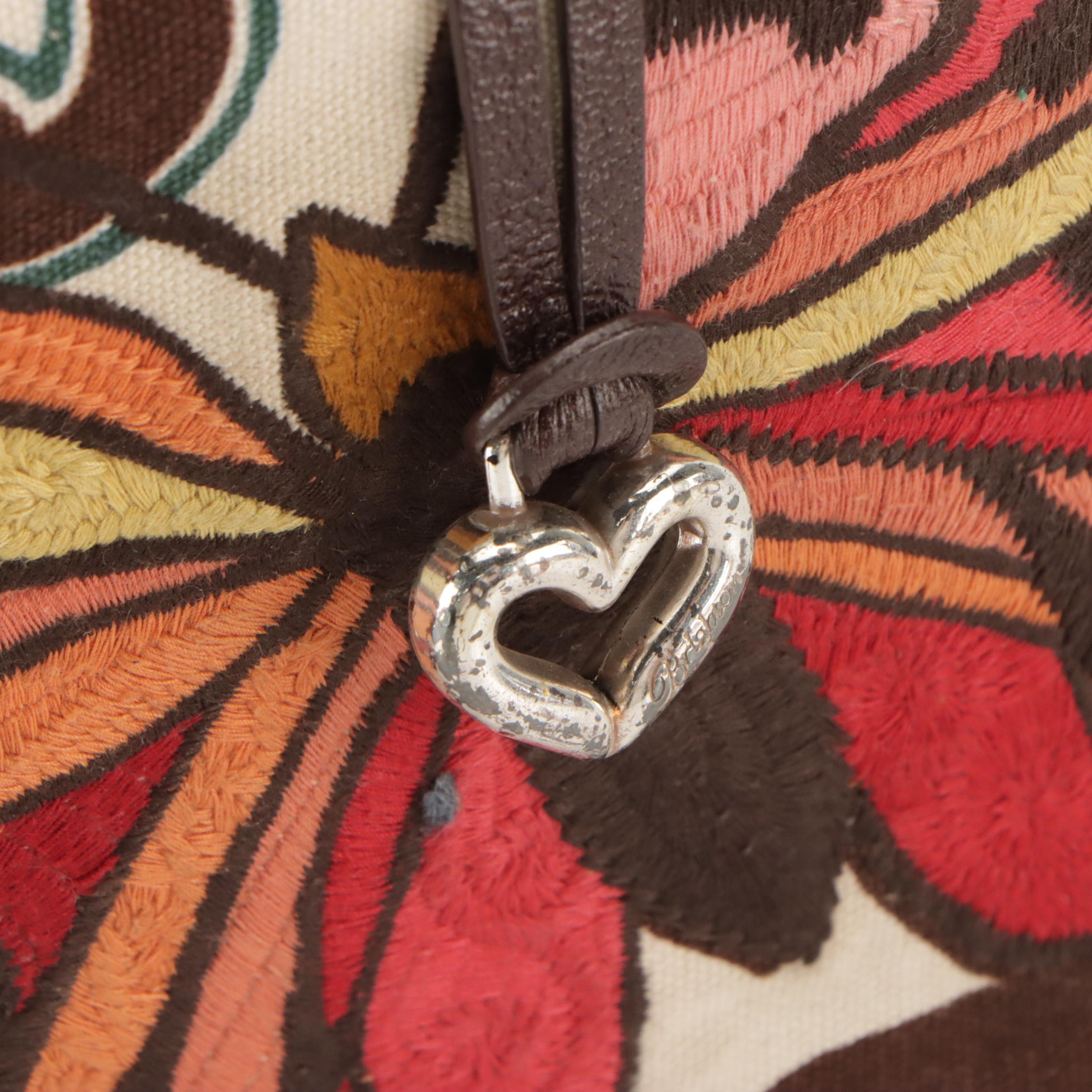 De Vecchi Leather & Wood Clutch, Langlois & Jargeais Beaded Purse & Brighton Bag