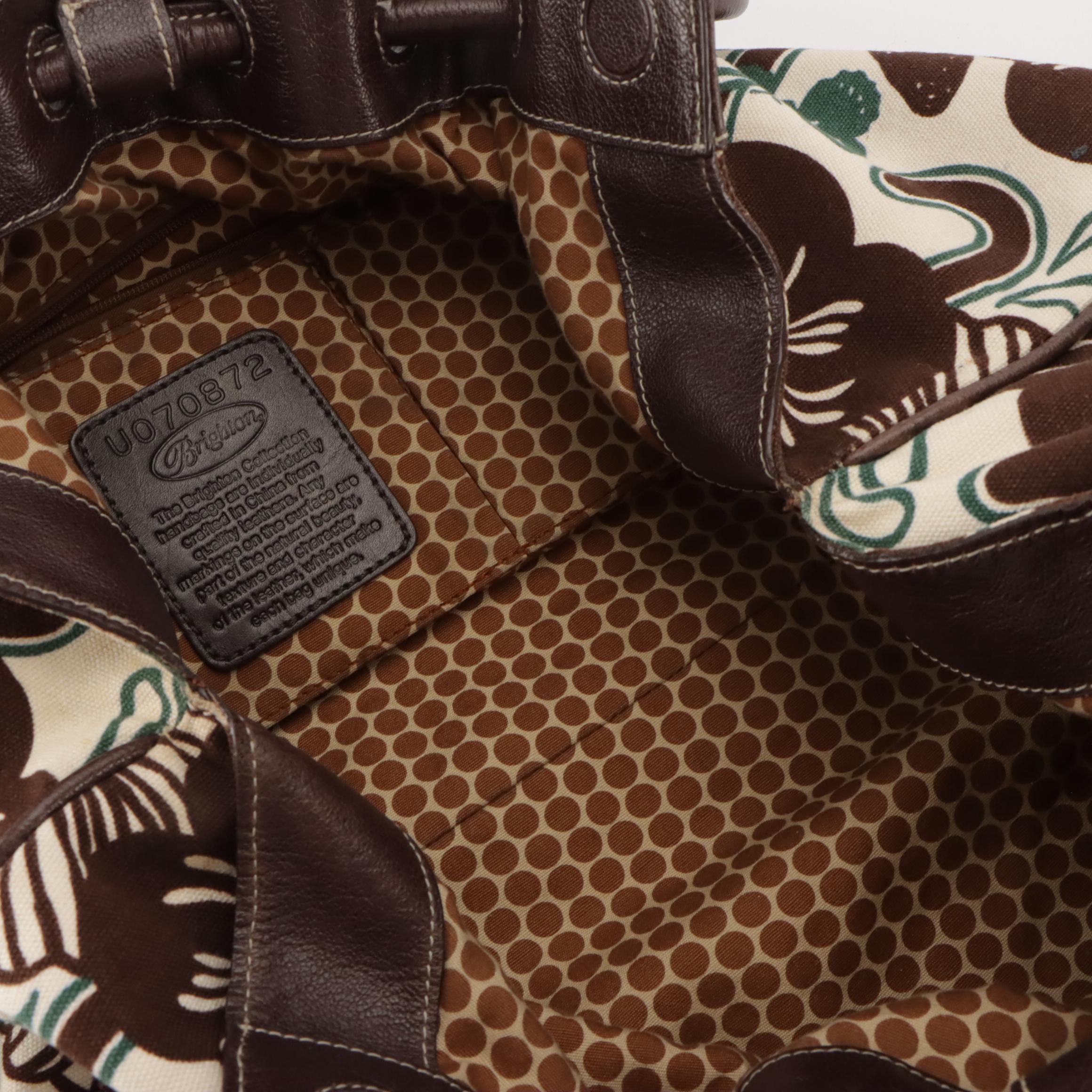 De Vecchi Leather & Wood Clutch, Langlois & Jargeais Beaded Purse & Brighton Bag