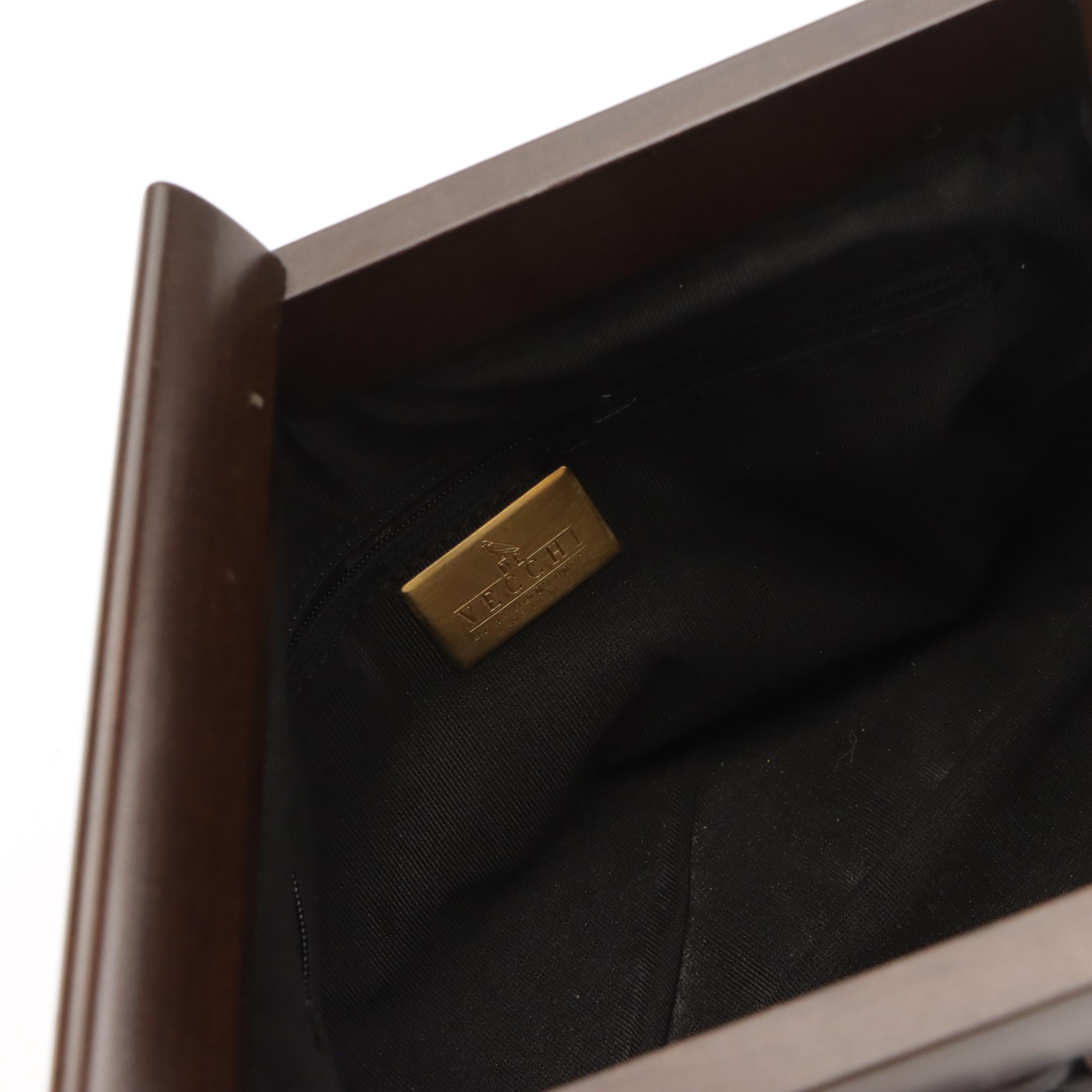 De Vecchi Leather & Wood Clutch, Langlois & Jargeais Beaded Purse & Brighton Bag