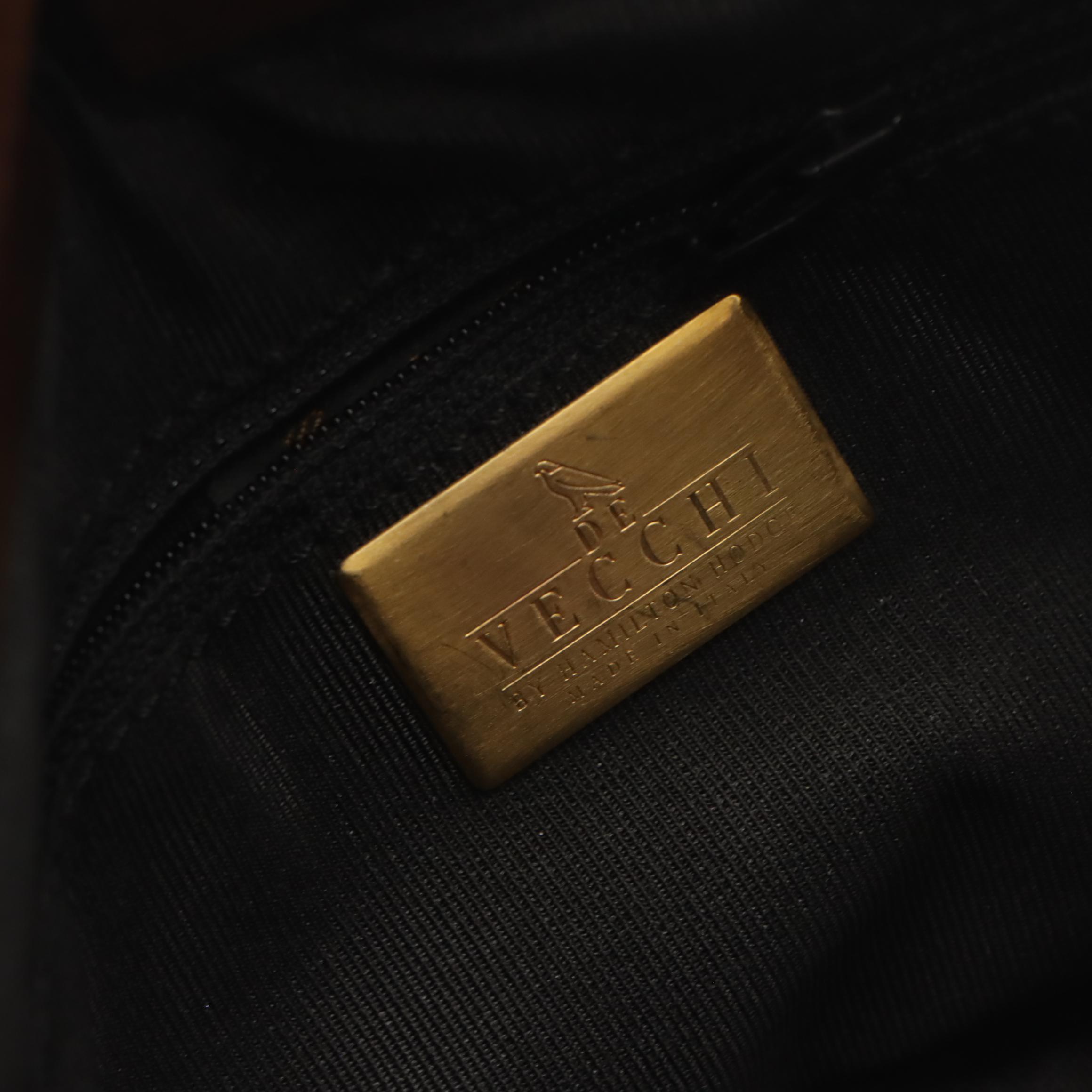 De Vecchi Leather & Wood Clutch, Langlois & Jargeais Beaded Purse & Brighton Bag