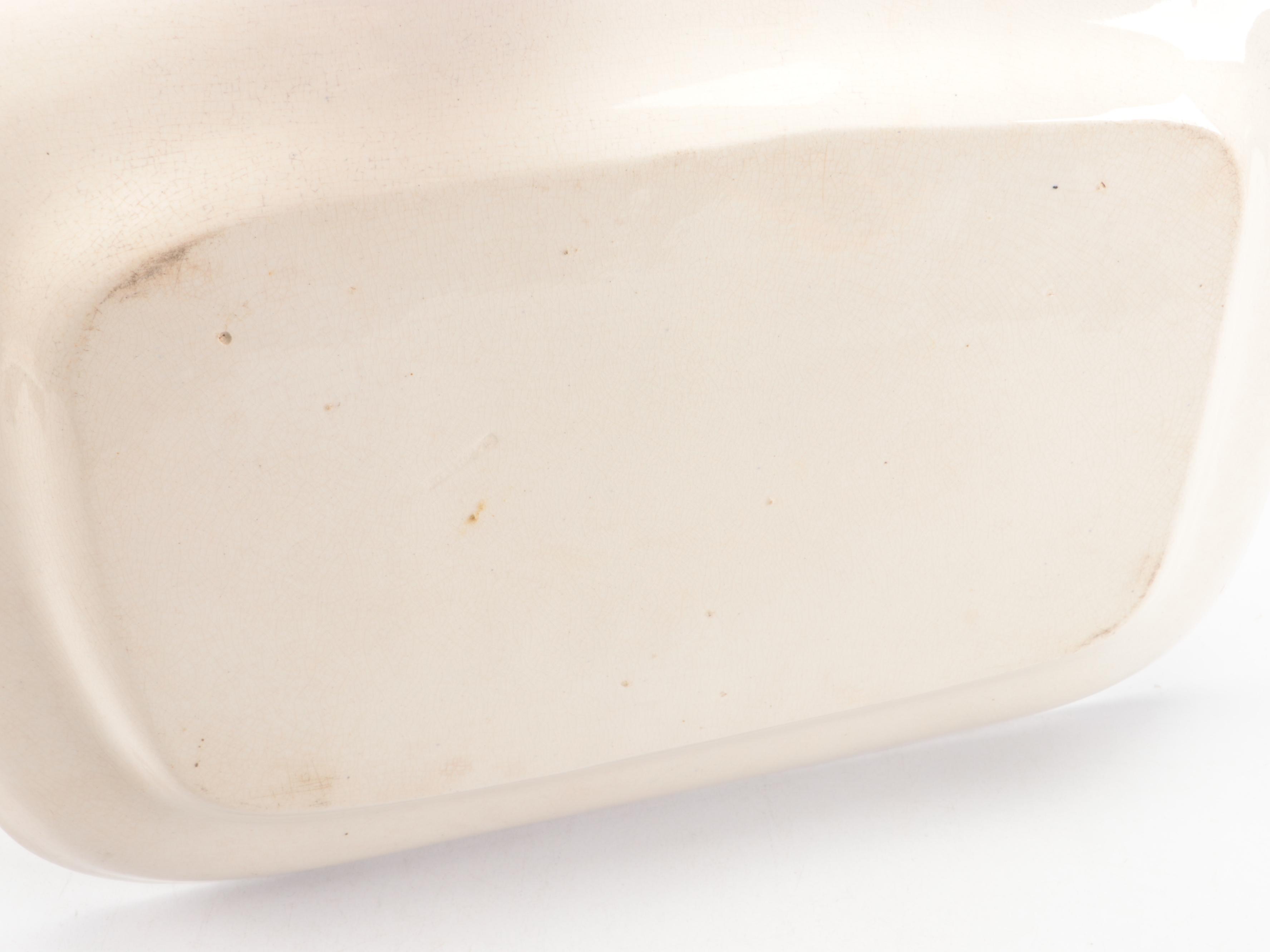 Aesthetic Movement Style Brown and Blue Transferware Platters, Late 19th Century