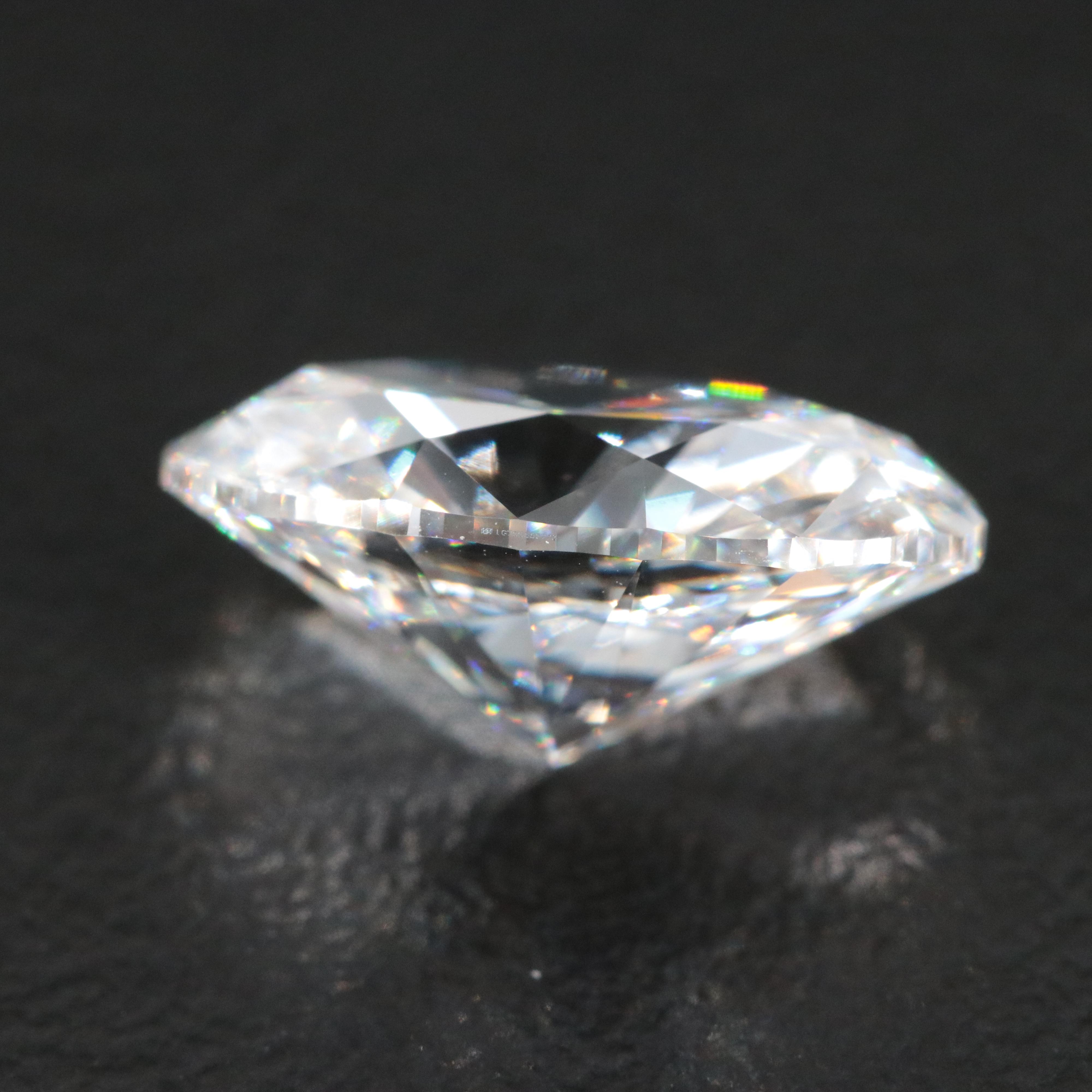 Loose 3.73 CT Lab Grown Diamond with IGI Report