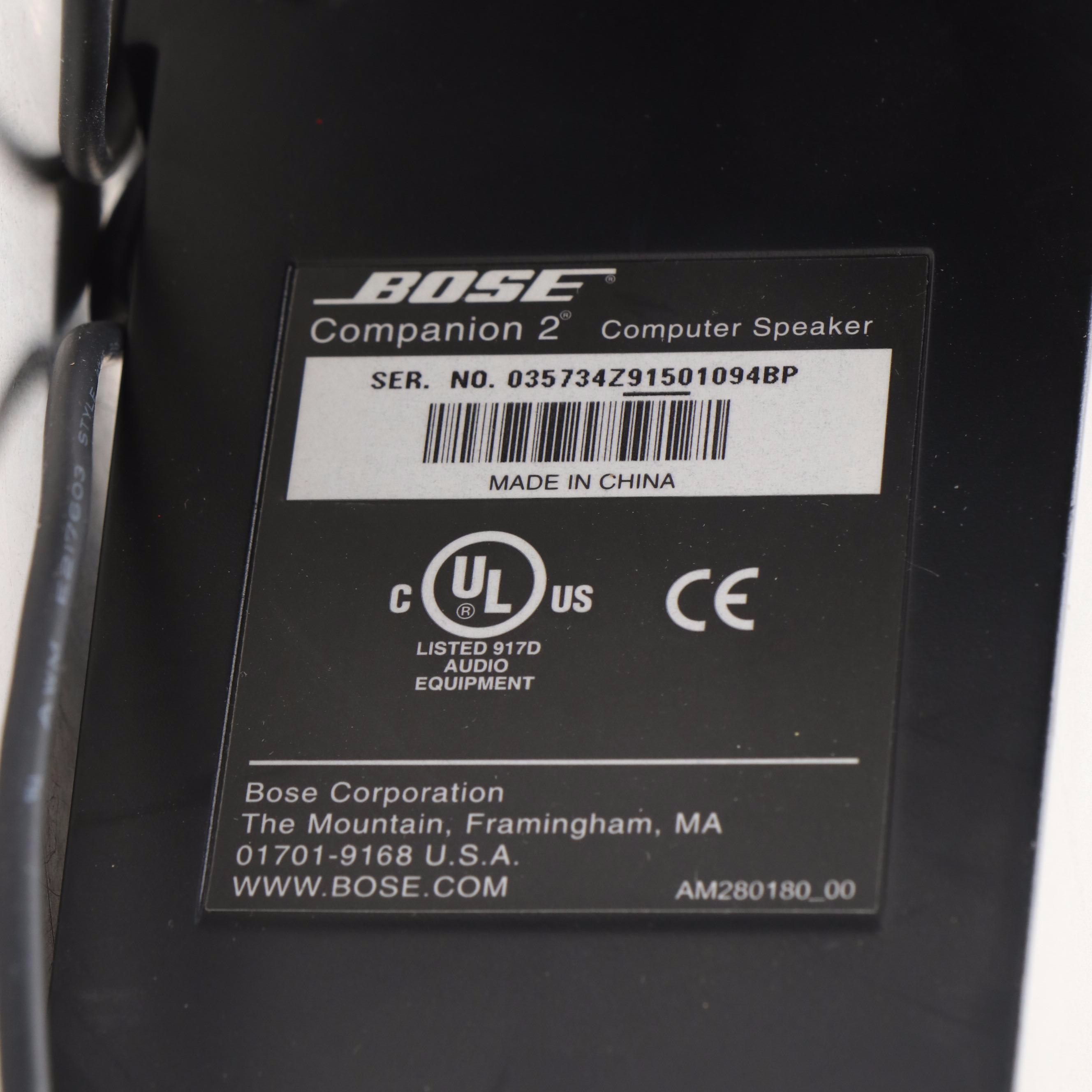 Bose Companion 2 Computer Speakers