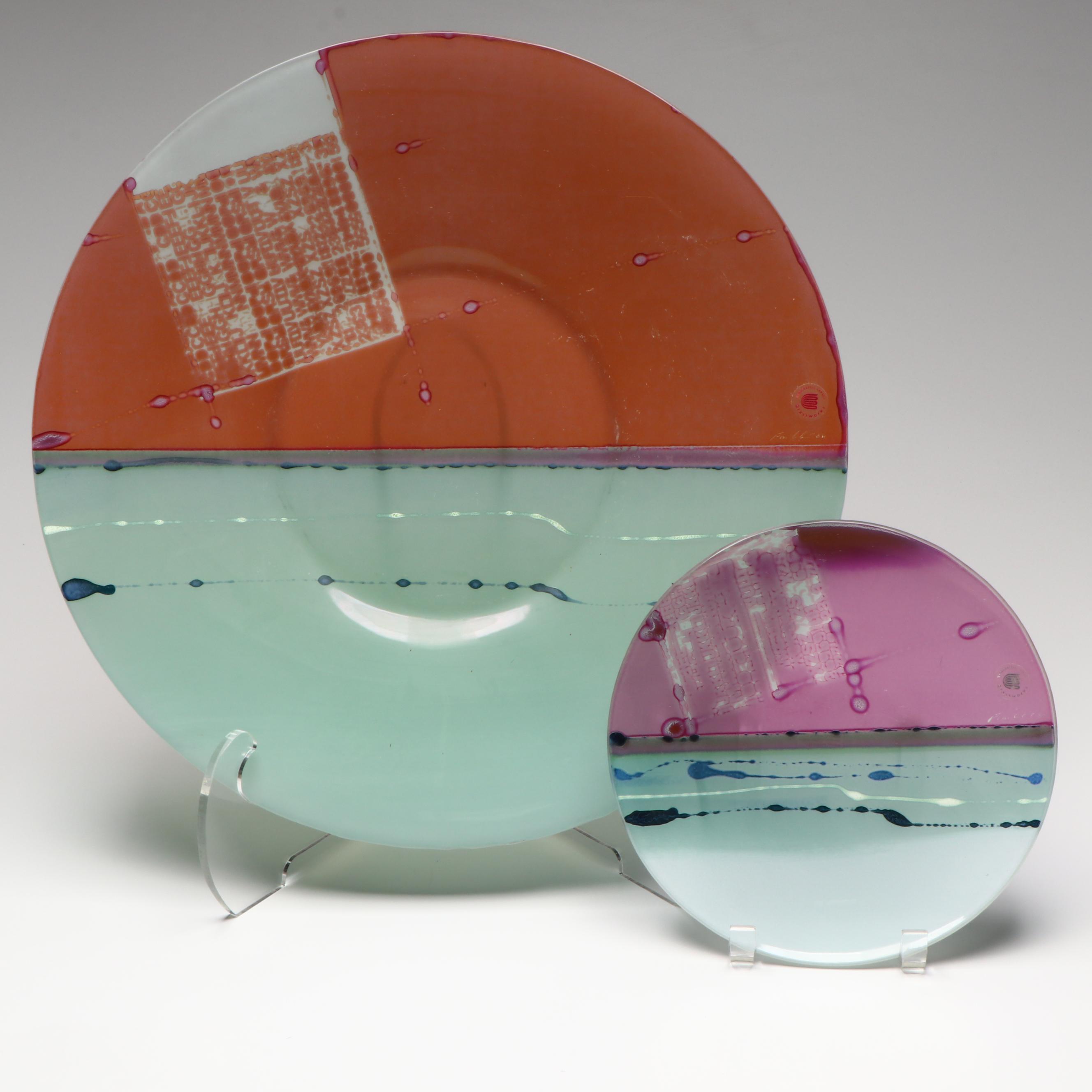 Canada Glassworks Art Glass Charger and Decorative Plate