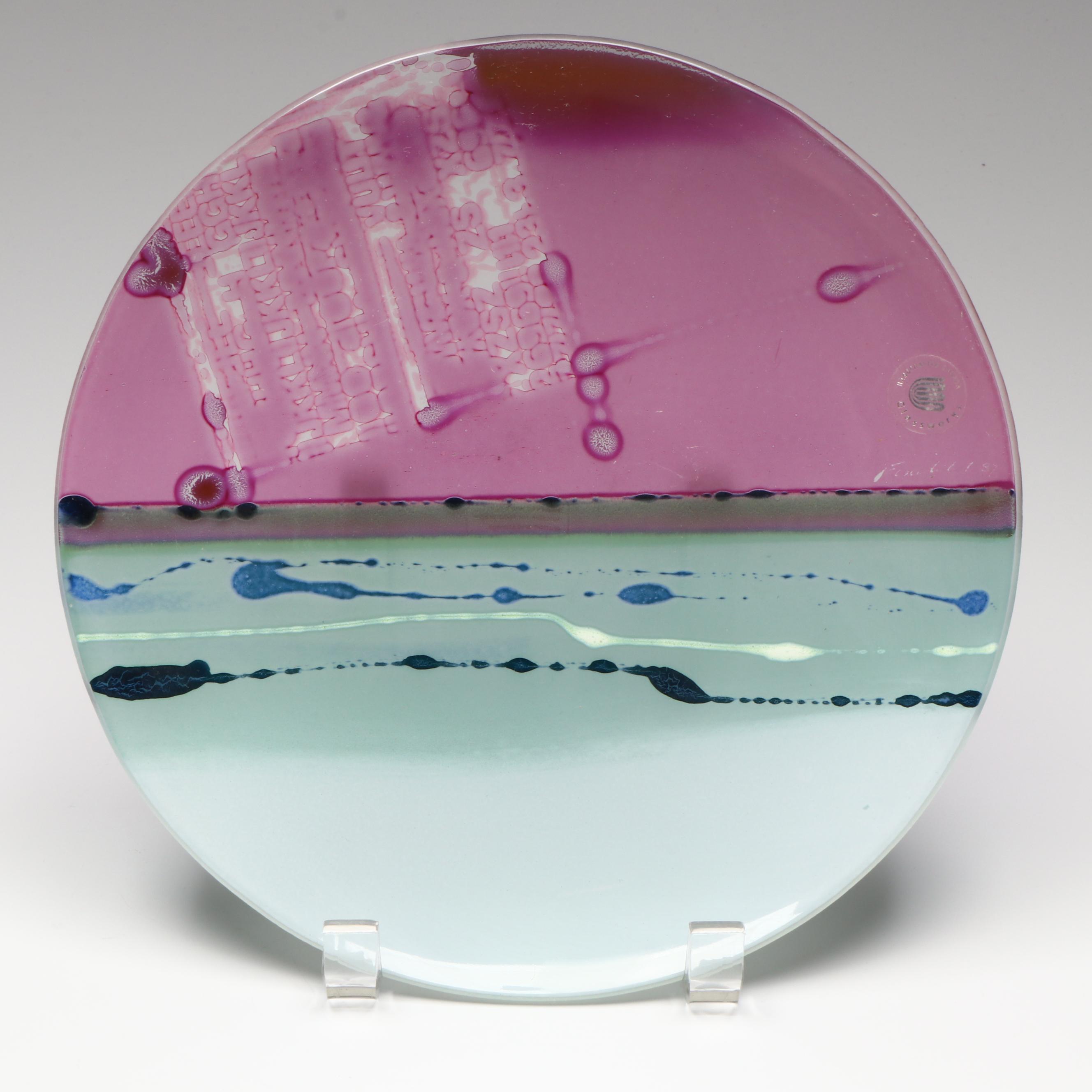 Canada Glassworks Art Glass Charger and Decorative Plate