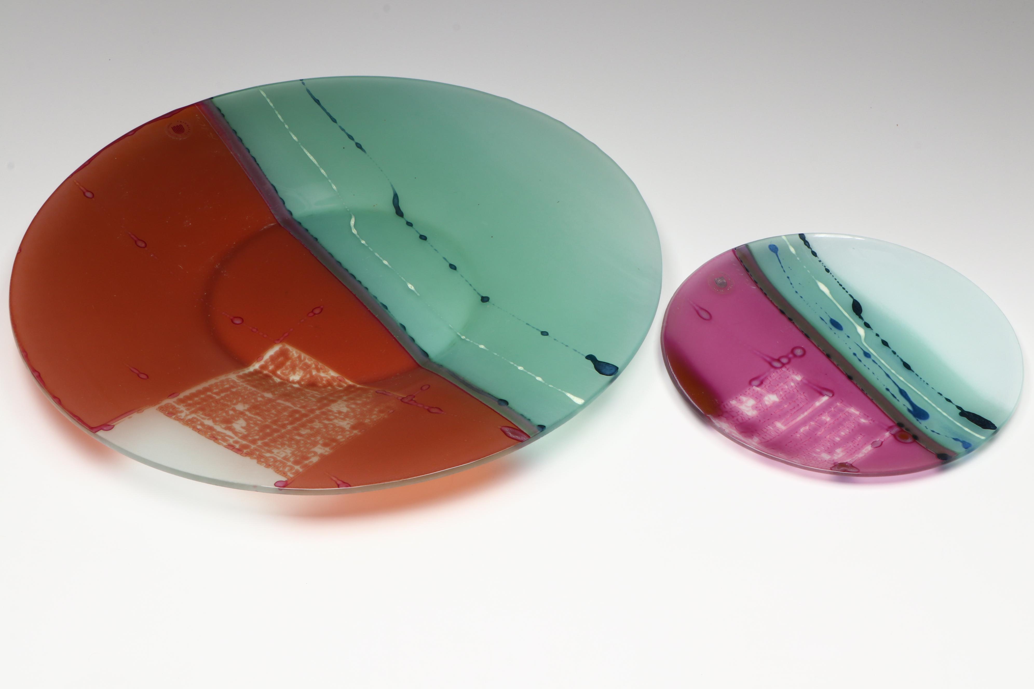 Canada Glassworks Art Glass Charger and Decorative Plate